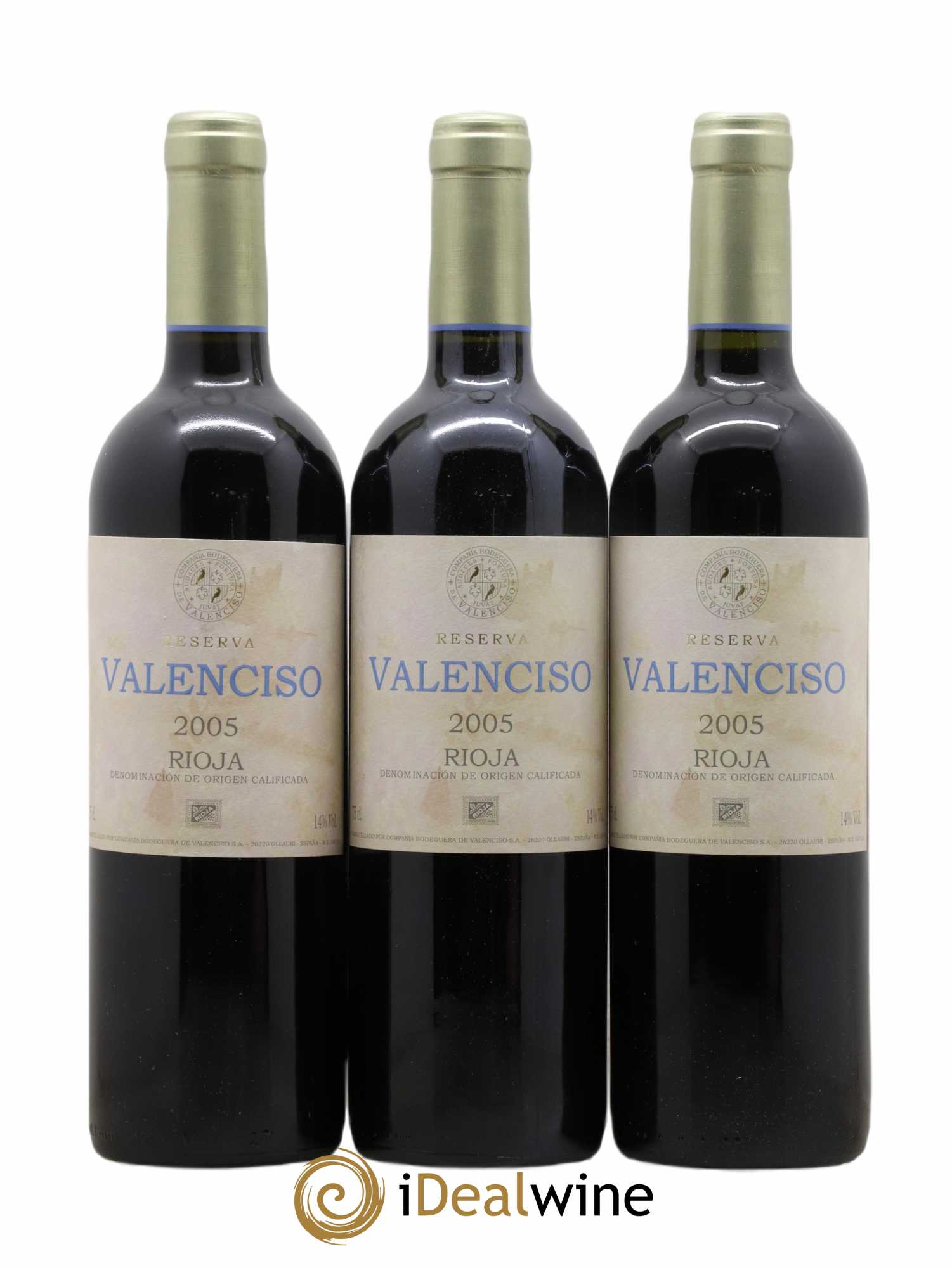 Rioja DOCA Valenciso Reserva 2005 - Lot de 3 bouteilles - 0