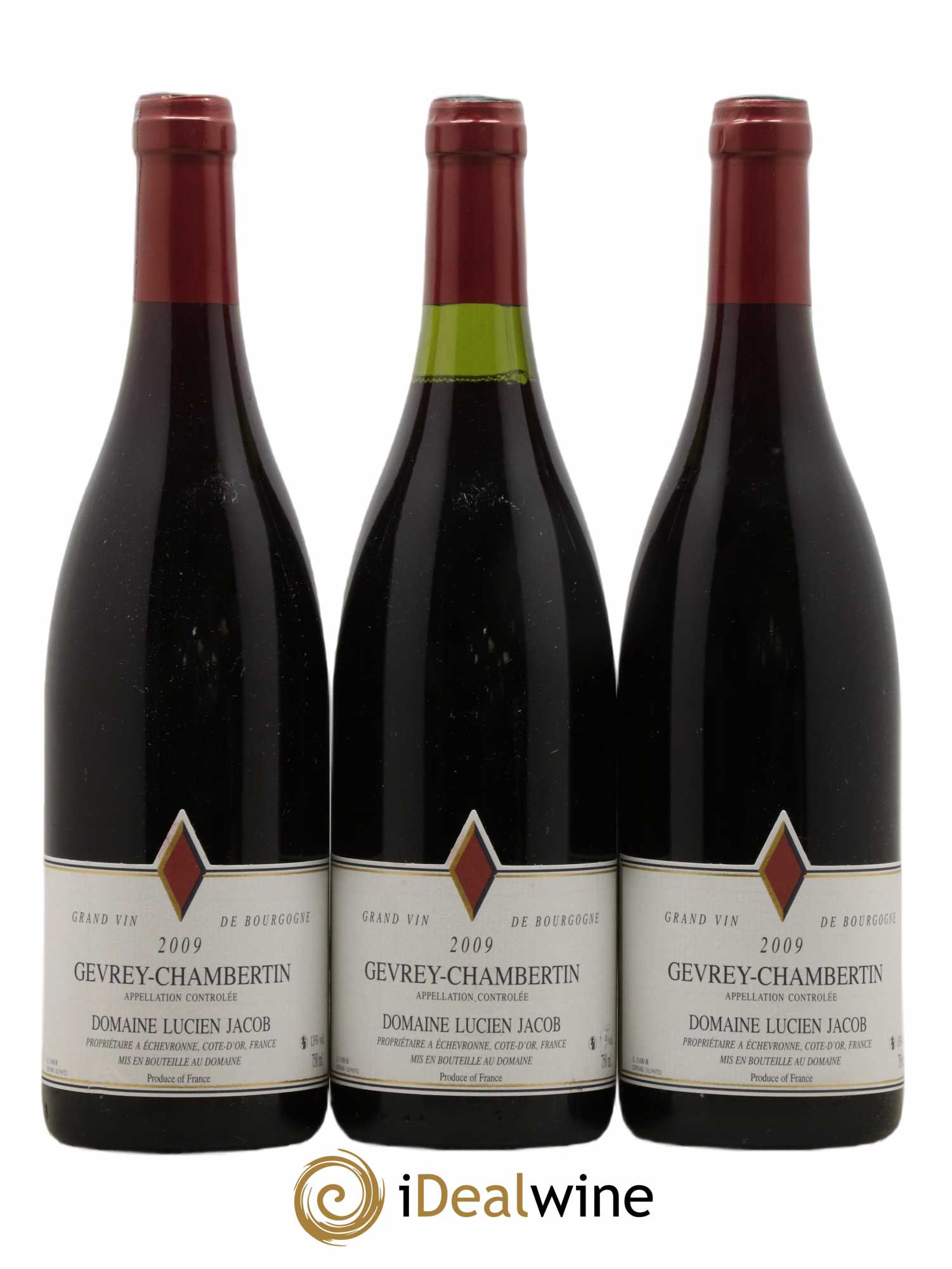 Gevrey-Chambertin Lucien Jacob 2009 - Lot de 3 bouteilles - 0
