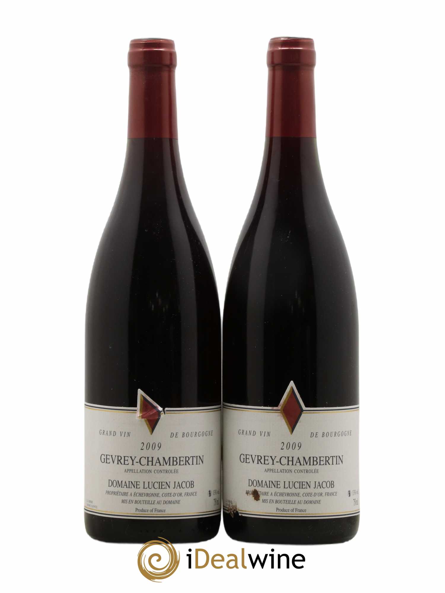 Gevrey-Chambertin Lucien Jacob 2009 - Lot de 2 bouteilles - 0