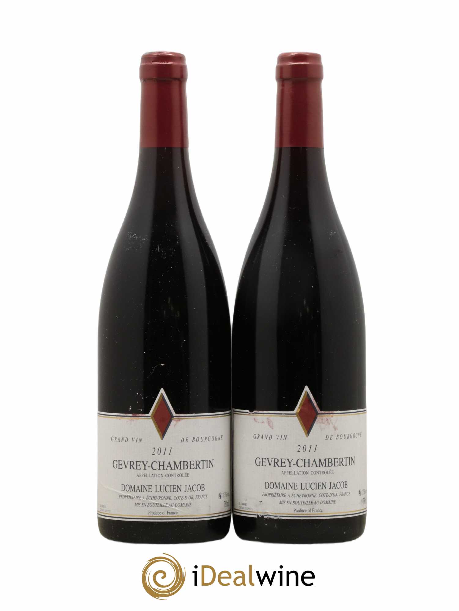 Gevrey-Chambertin Lucien Jacob 2011 - Lot de 2 bouteilles - 0