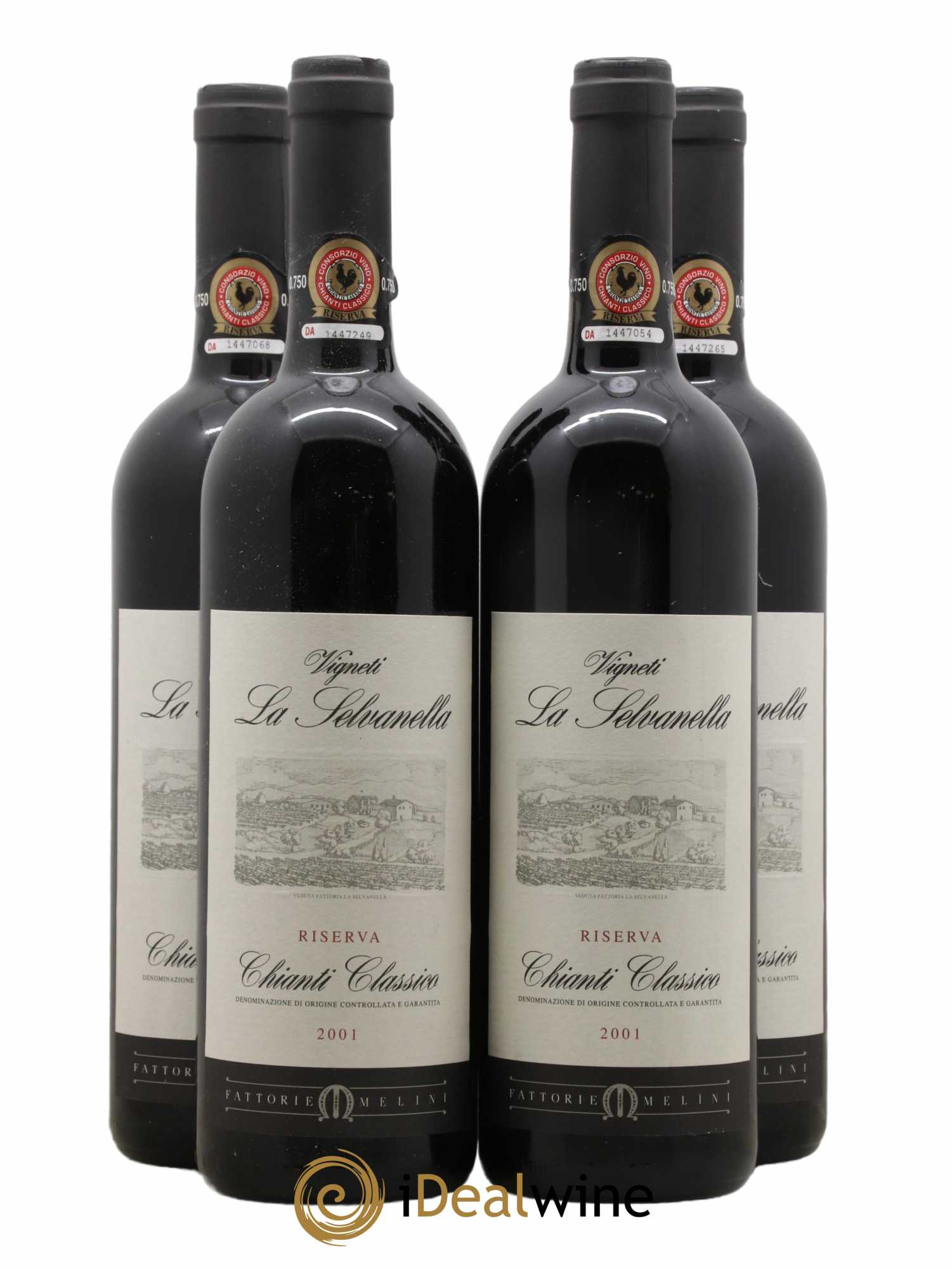 Chianti Classico DOCG Vigneti la Selvanella 2001 - Posten von 4 Flaschen - 0