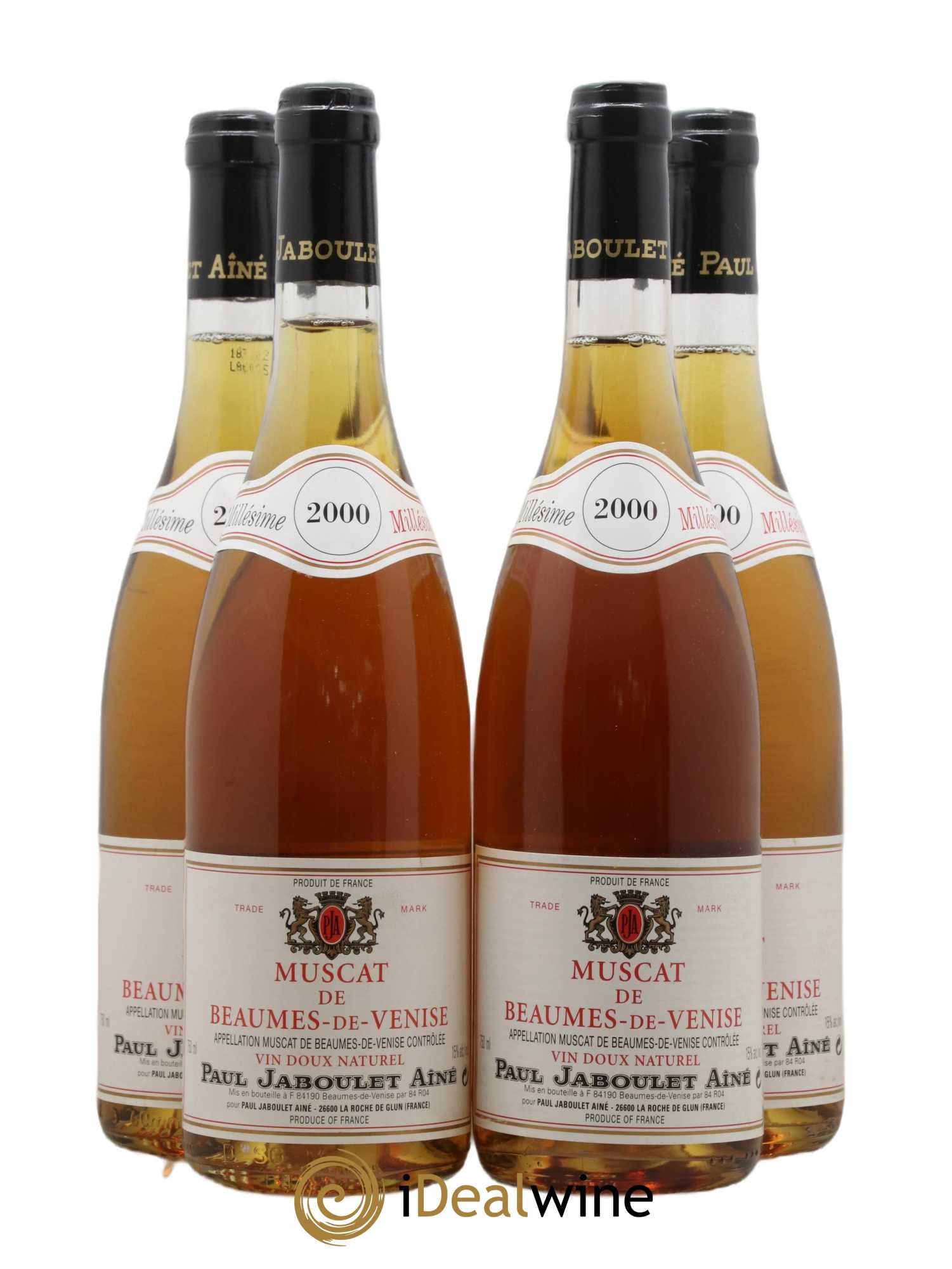 Muscat de Beaumes de Venise Paul Jaboulet Ainé 2000 - Lotto di 4 bottiglie - 0