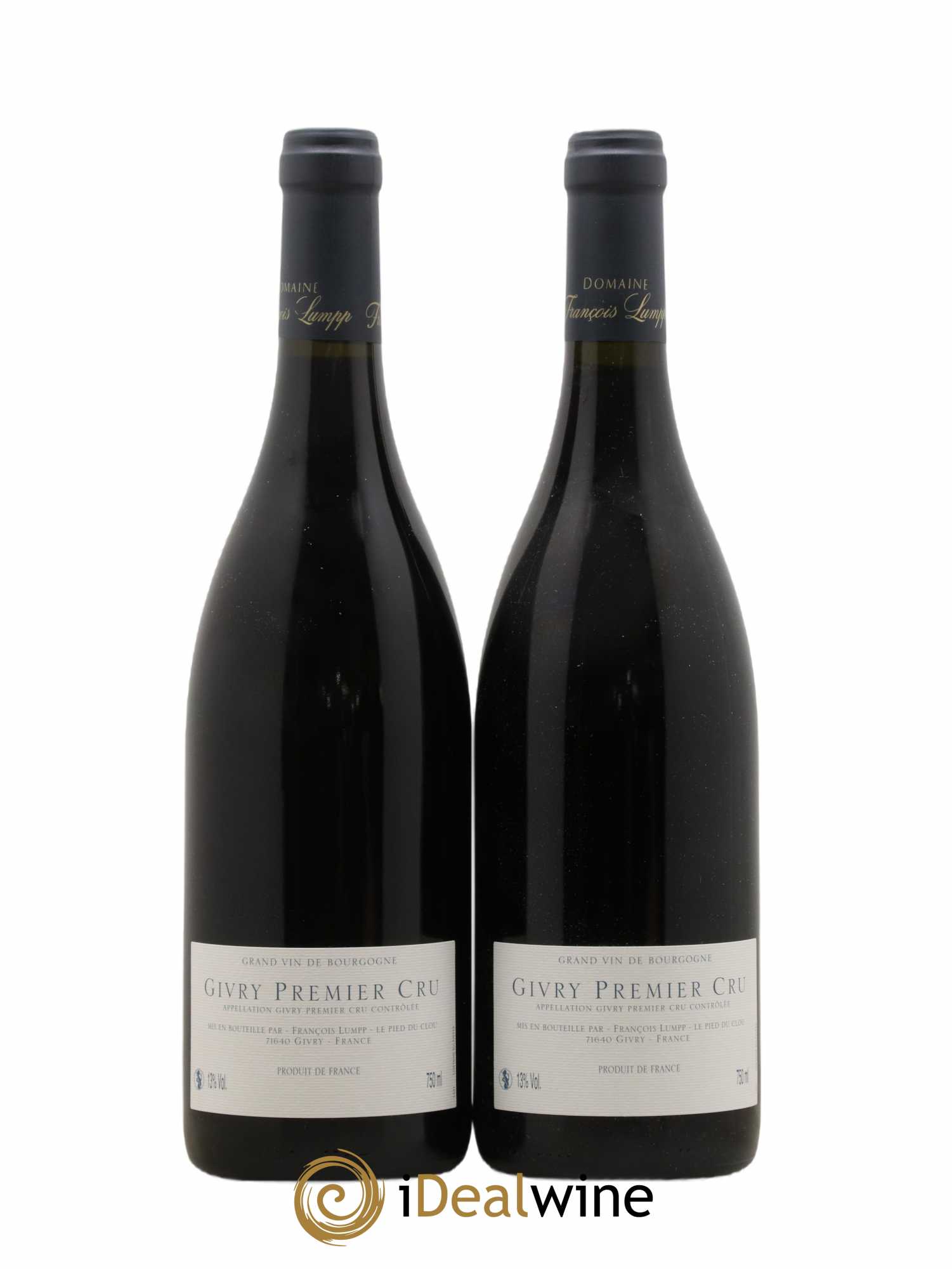 Givry 1er Cru Crausot François Lumpp (Domaine) 2007 - Lot of 2 bottles - 1