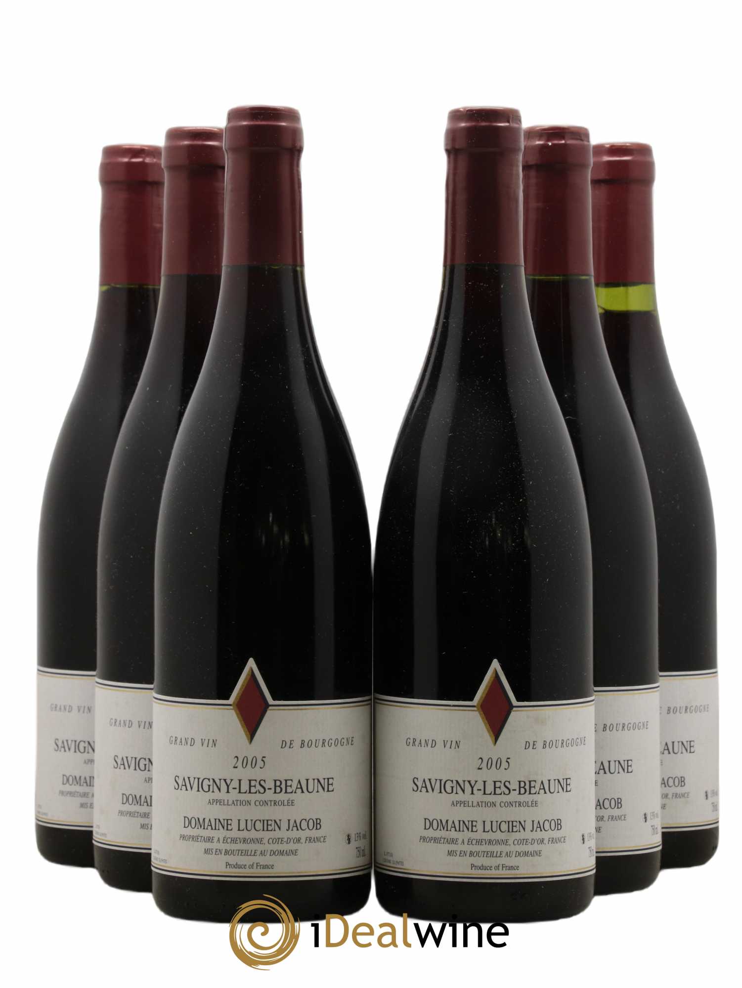 Savigny-lès-Beaune Lucien Jacob 2005 - Lot de 6 bouteilles - 0