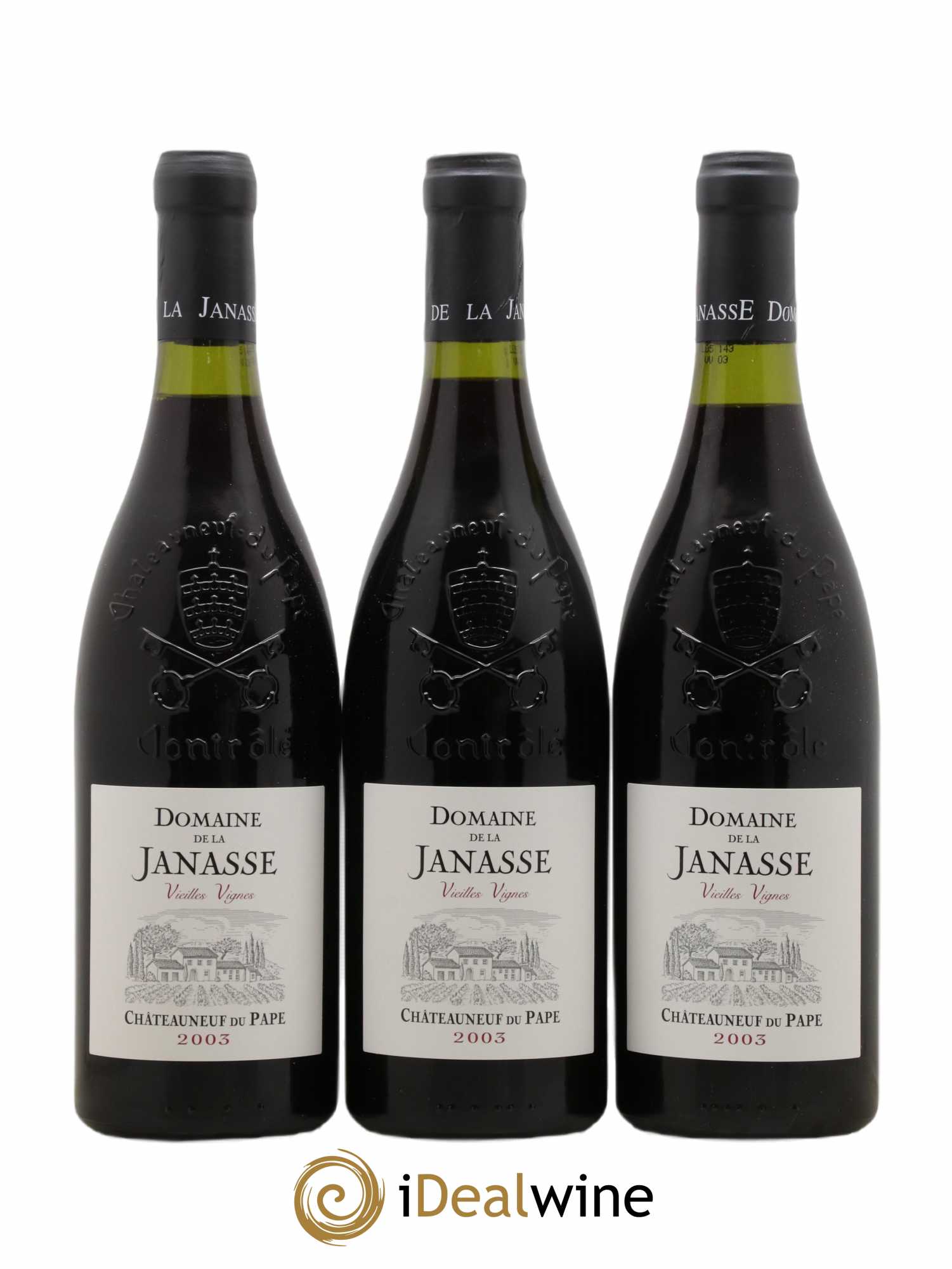 Châteauneuf-du-Pape Cuvée Vieilles Vignes La Janasse (Domaine de) 2003 - Lot de 12 bouteilles - 1