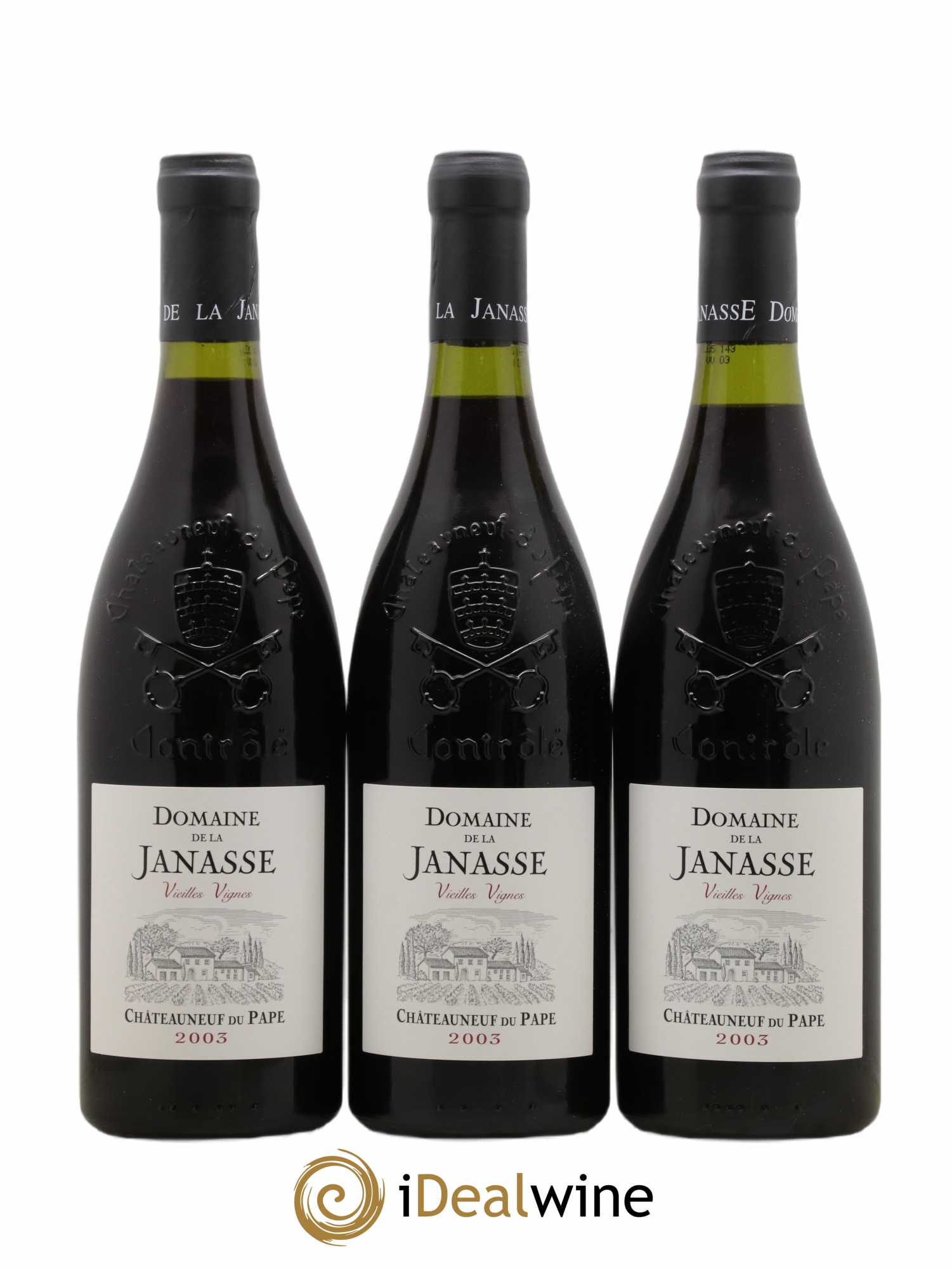 Châteauneuf-du-Pape Cuvée Vieilles Vignes La Janasse (Domaine de) 2003 - Lot de 12 bouteilles - 2