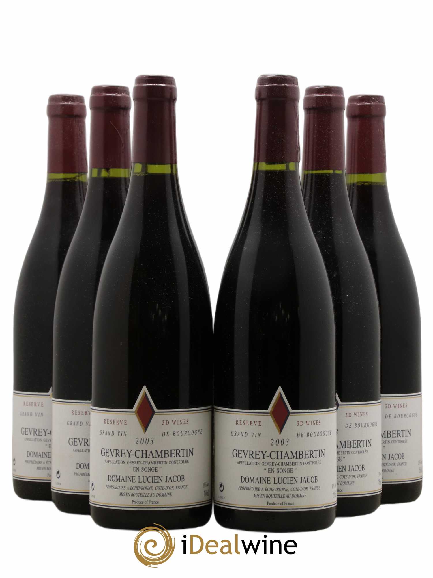 Gevrey-Chambertin 2003 - Posten von 6 Flaschen - 0