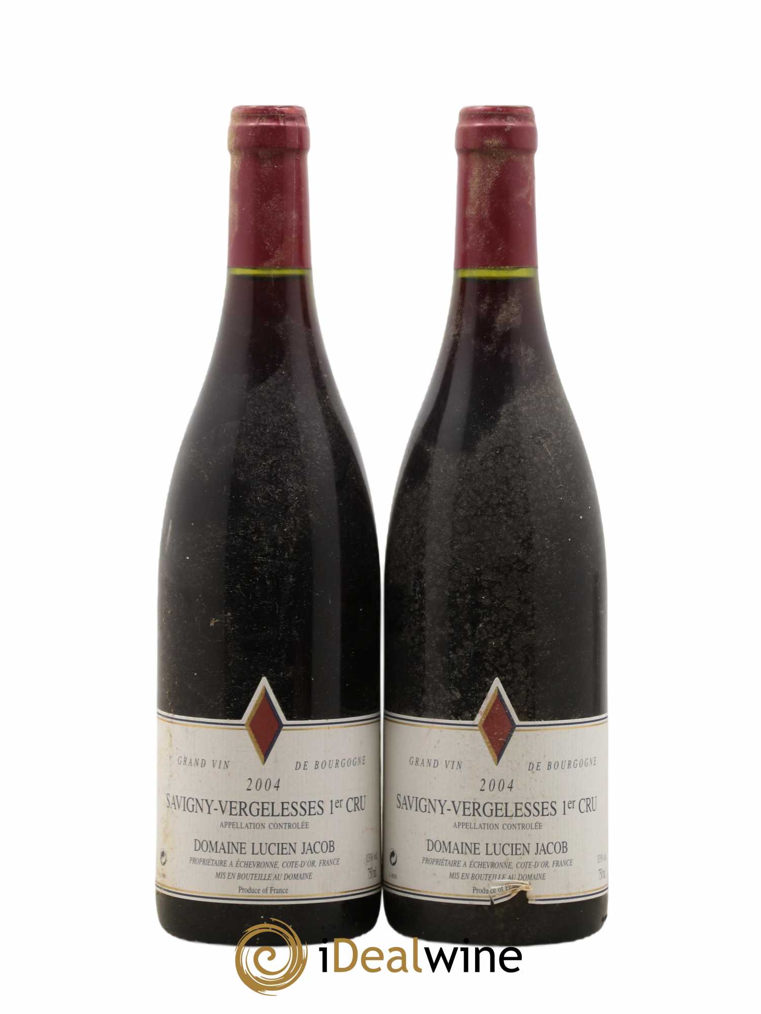 Savigny-lès-Beaune 1er Cru Vergelesses Lucien Jacob 2004 - Posten von 2 Flaschen - 0