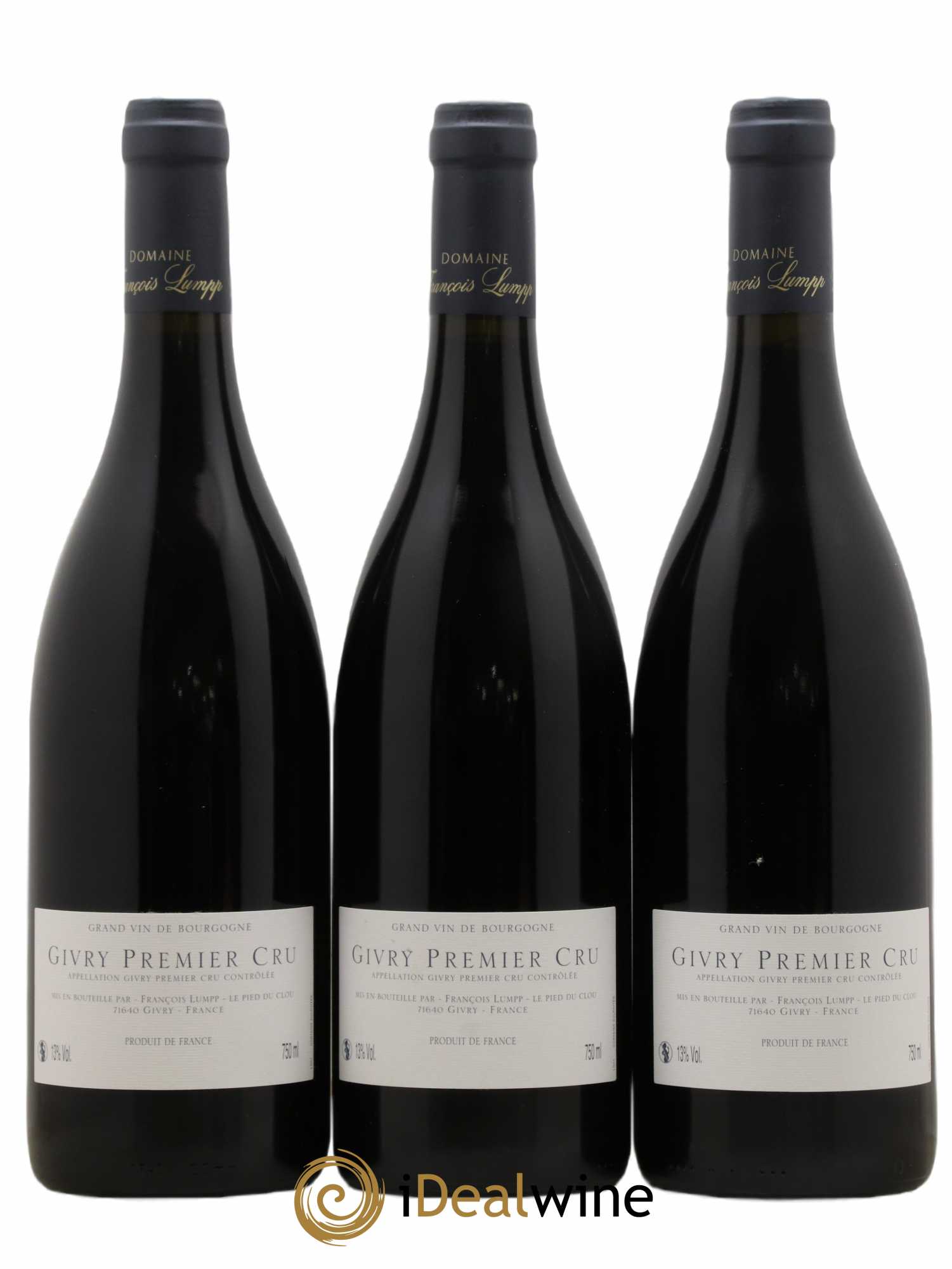 Givry 1er Cru Crausot François Lumpp (Domaine) 2006 - Lot of 3 bottles - 1