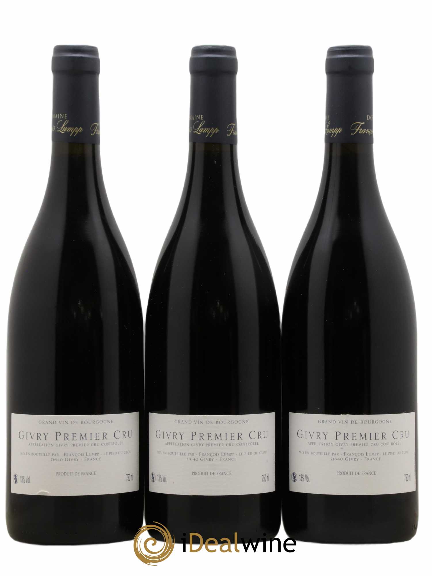 Givry 1er Cru Crausot François Lumpp (Domaine) 2006 - Lot de 3 bouteilles - 1