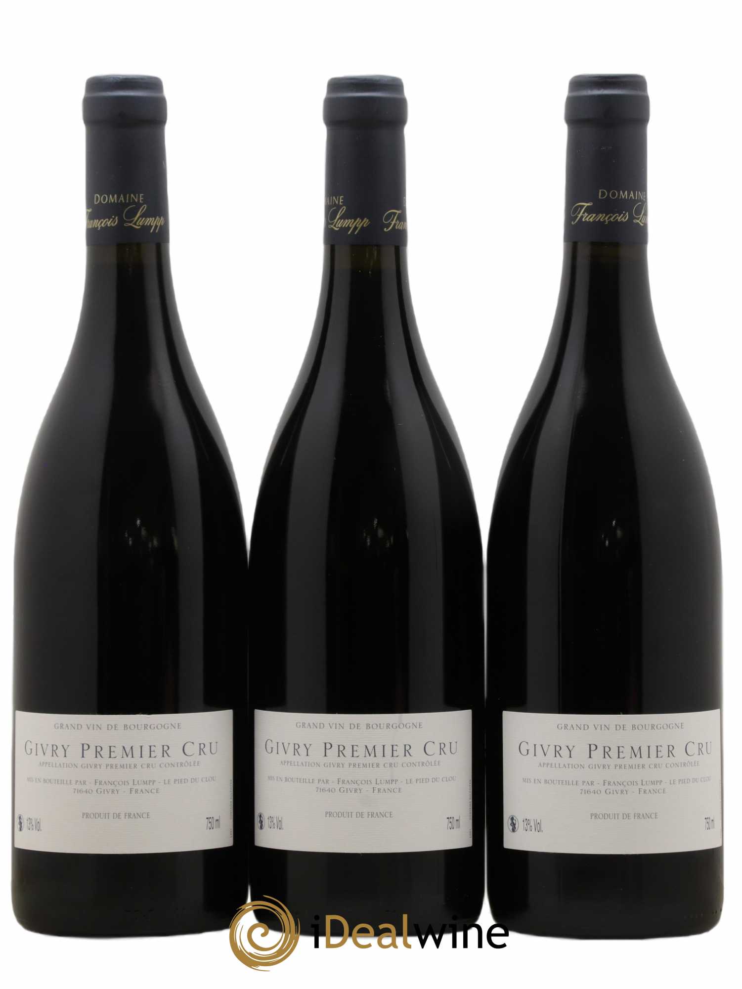 Givry 1er Cru Crausot François Lumpp (Domaine) 2006 - Lot de 3 bouteilles - 1