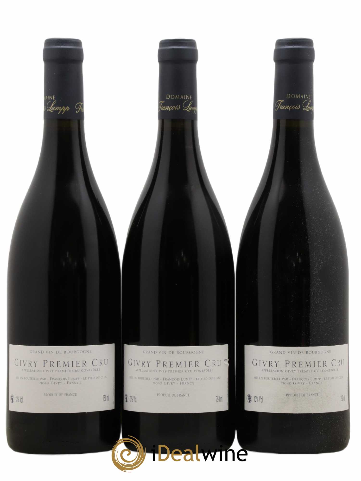 Givry 1er Cru Crausot François Lumpp (Domaine) 2006 - Lot de 3 bouteilles - 1