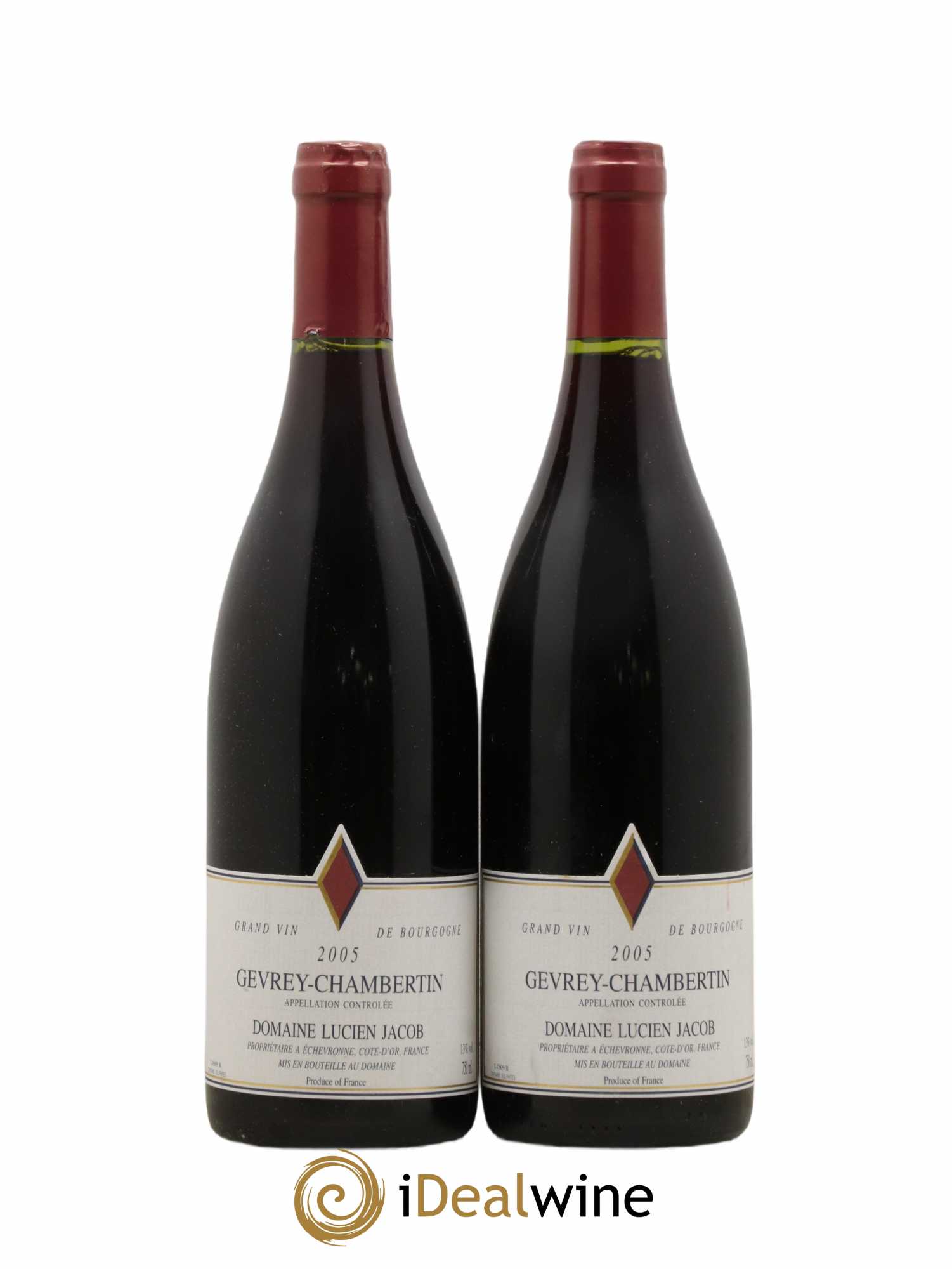 Gevrey-Chambertin Lucien Jacob 2005 - Lot de 2 bouteilles - 0