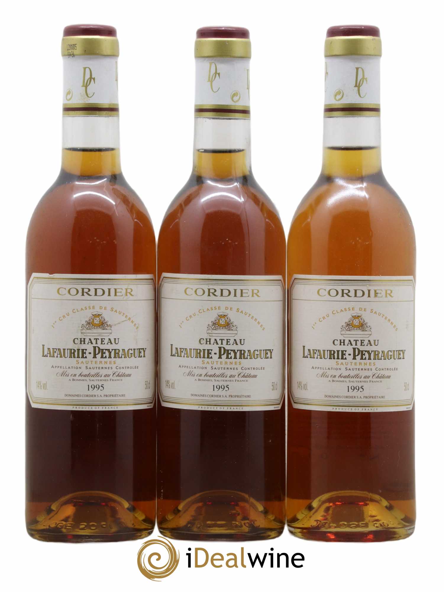 Château Lafaurie-Peyraguey 1er Grand Cru Classé 1995 - Posten von 3 Demi-Flaschen - 0