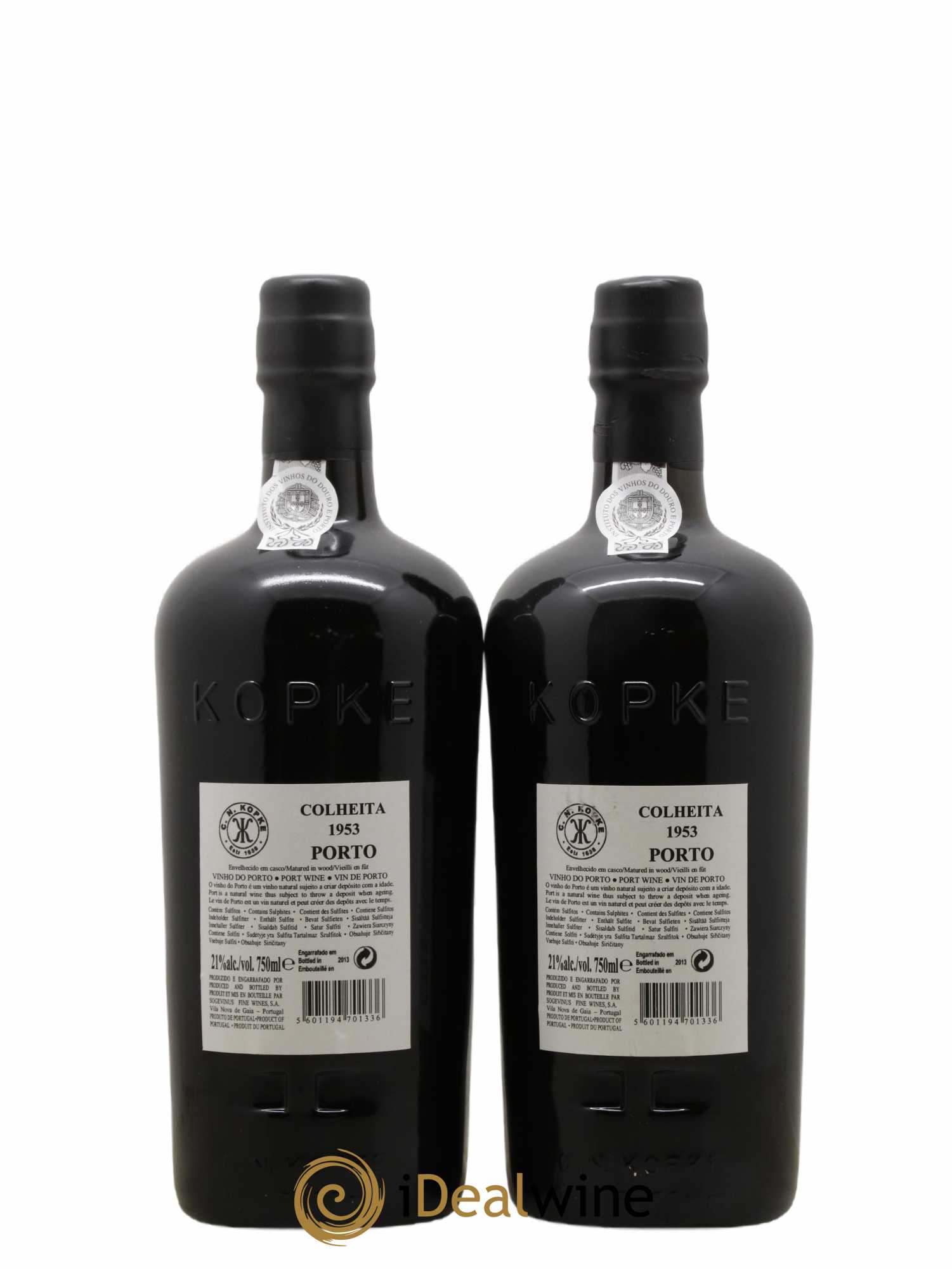 Porto Kopke Colheita 1953 - Posten von 2 Flaschen - 2
