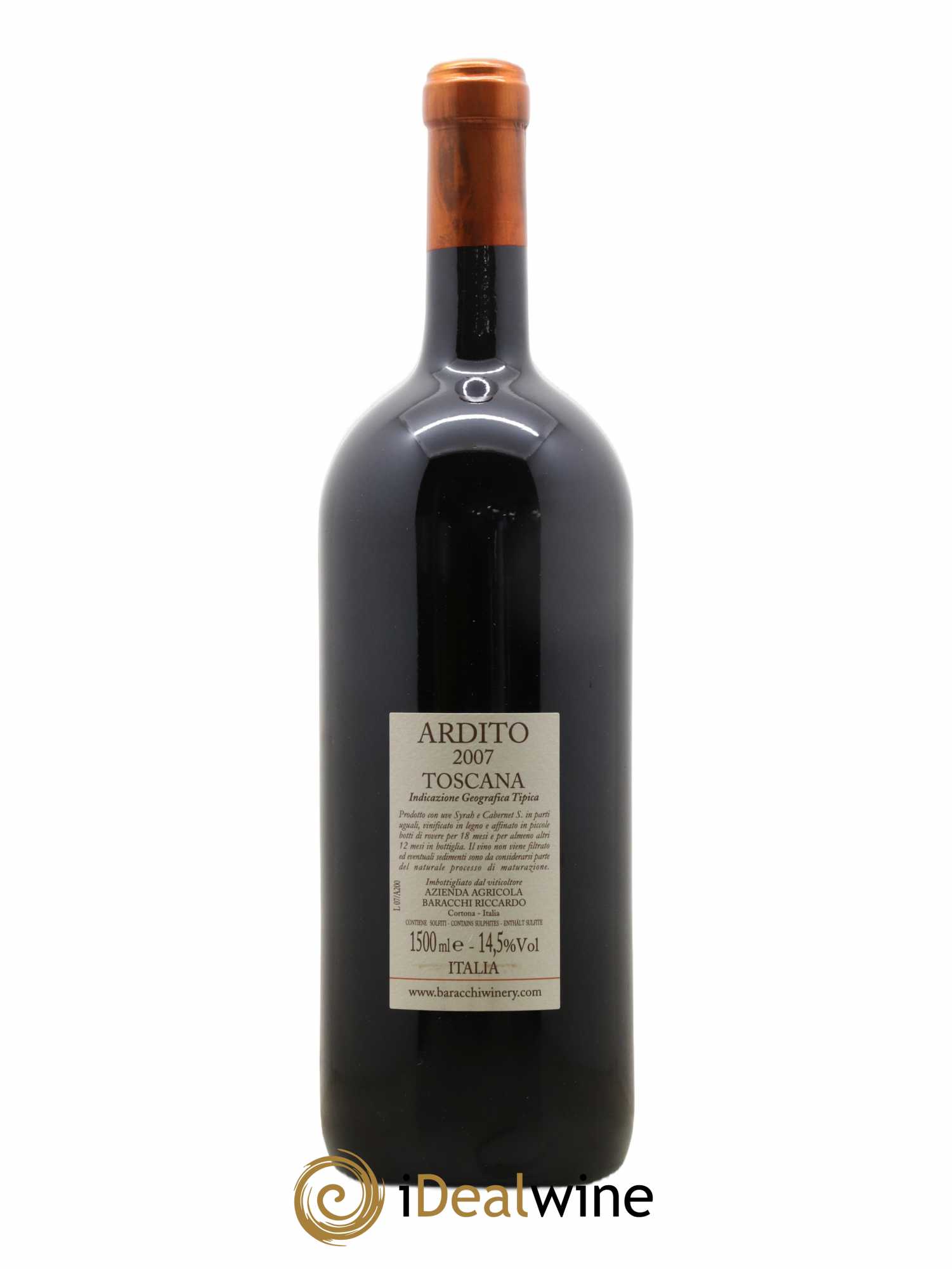 Toscana IGT Baracchi Ardito 2007 - Posten von 1 Magnum - 2