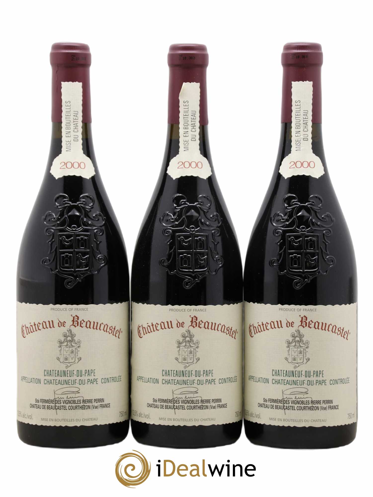 Châteauneuf-du-Pape Château de Beaucastel Famille Perrin 2000 - Lot de 12 bouteilles - 3