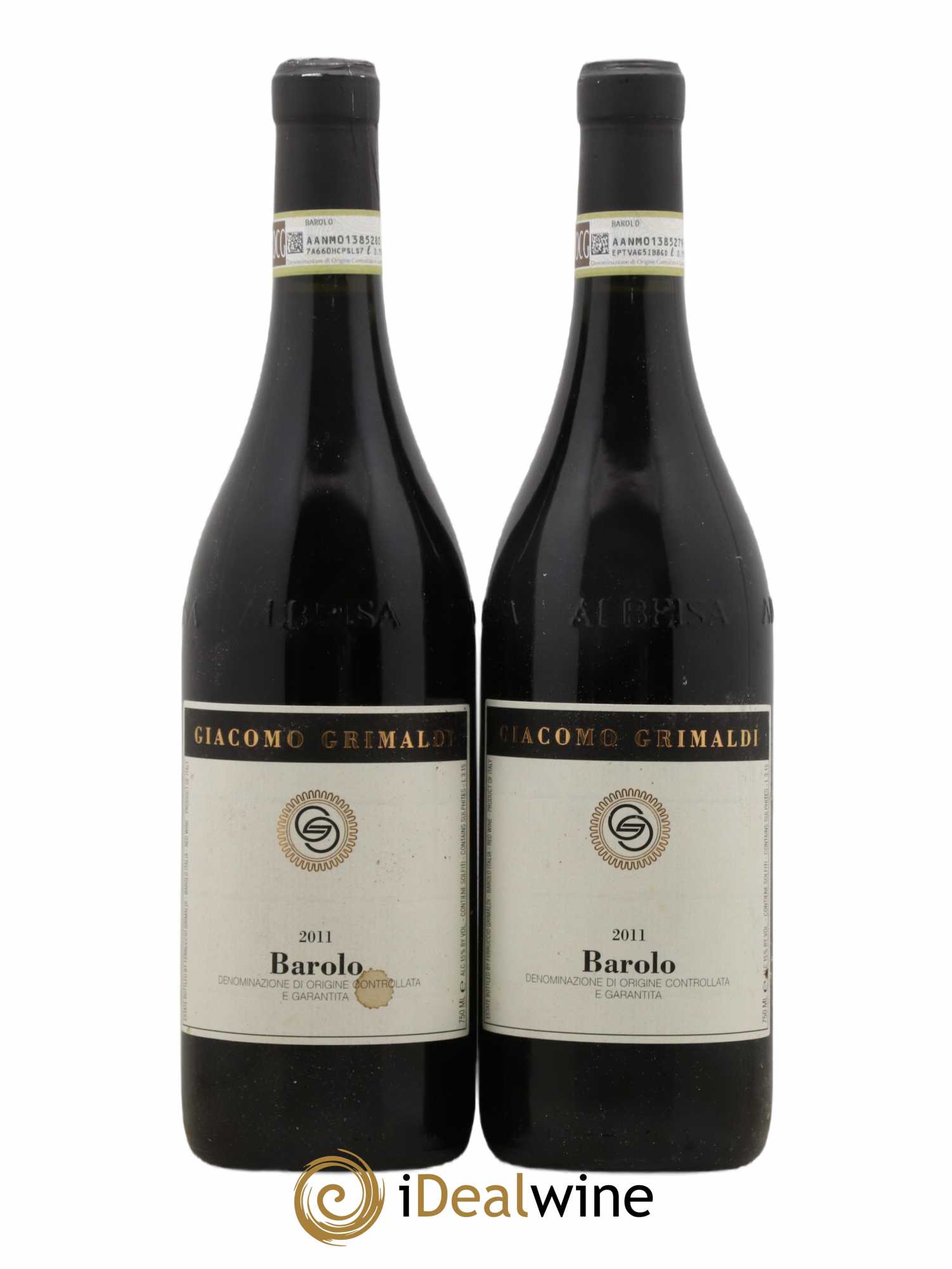 Barolo Giacomo Grimaldi 2011 - Lot de 2 bouteilles - 0