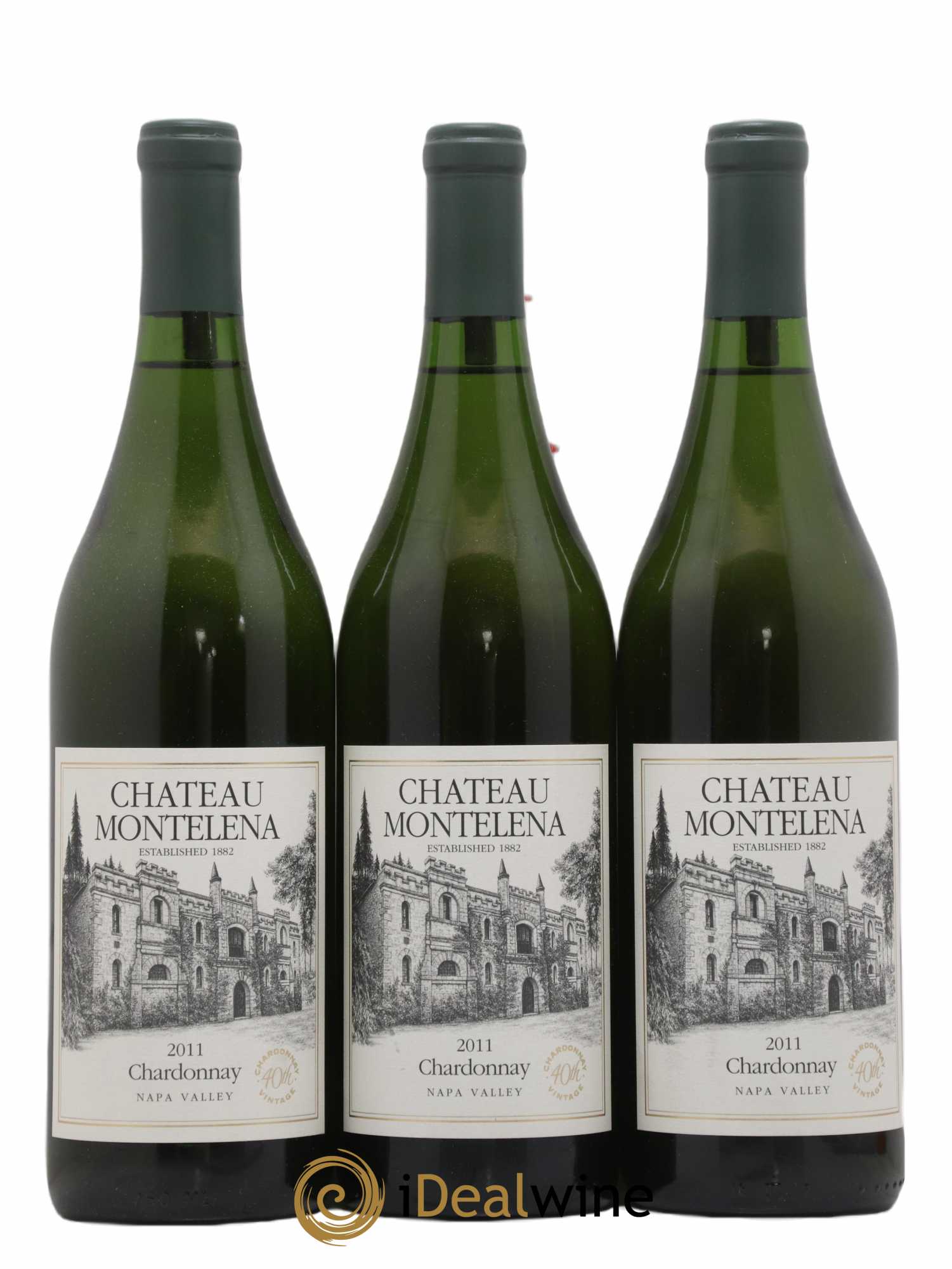 USA Chateau Montelena Napa Valley Chardonnay 40th Vintage 2011 - Posten von 3 Flaschen - 0