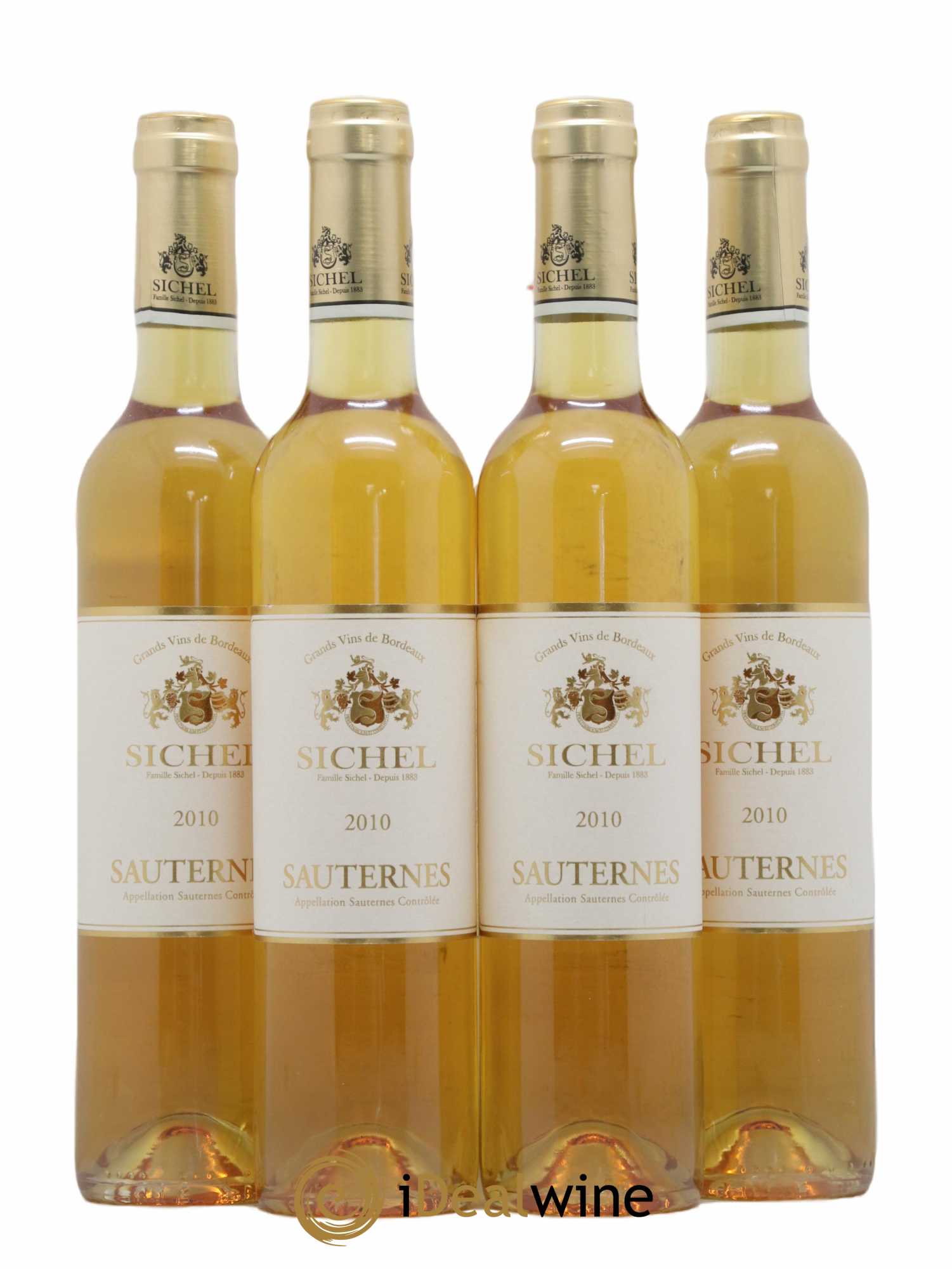 Sauternes Sichel 50cl 2010 - Lotto di 4 bottiglie - 0