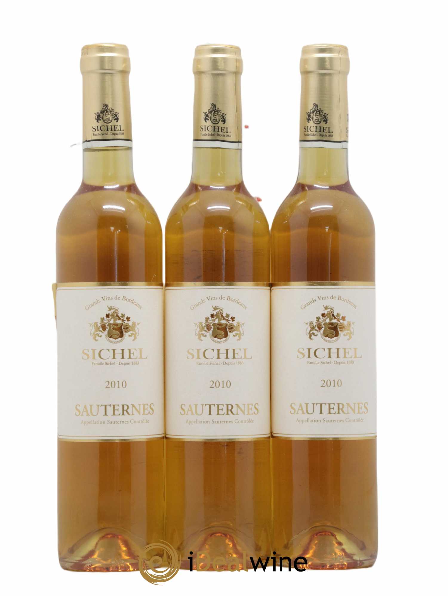 Sauternes Sichel 50cl 2010 - Lotto di 3 bottiglie - 0