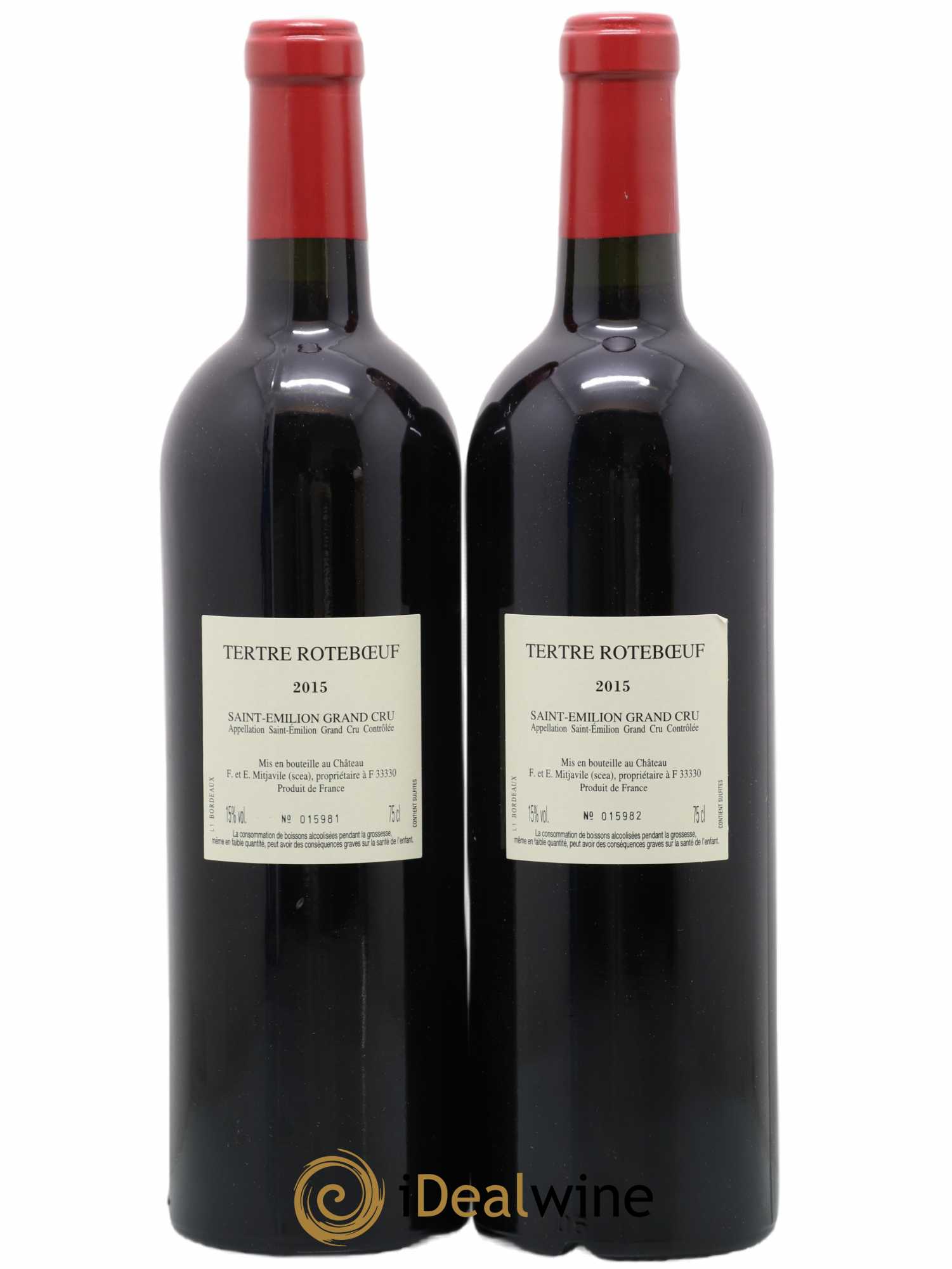 Château Tertre Roteboeuf 2015 - Lot de 2 bouteilles - 1