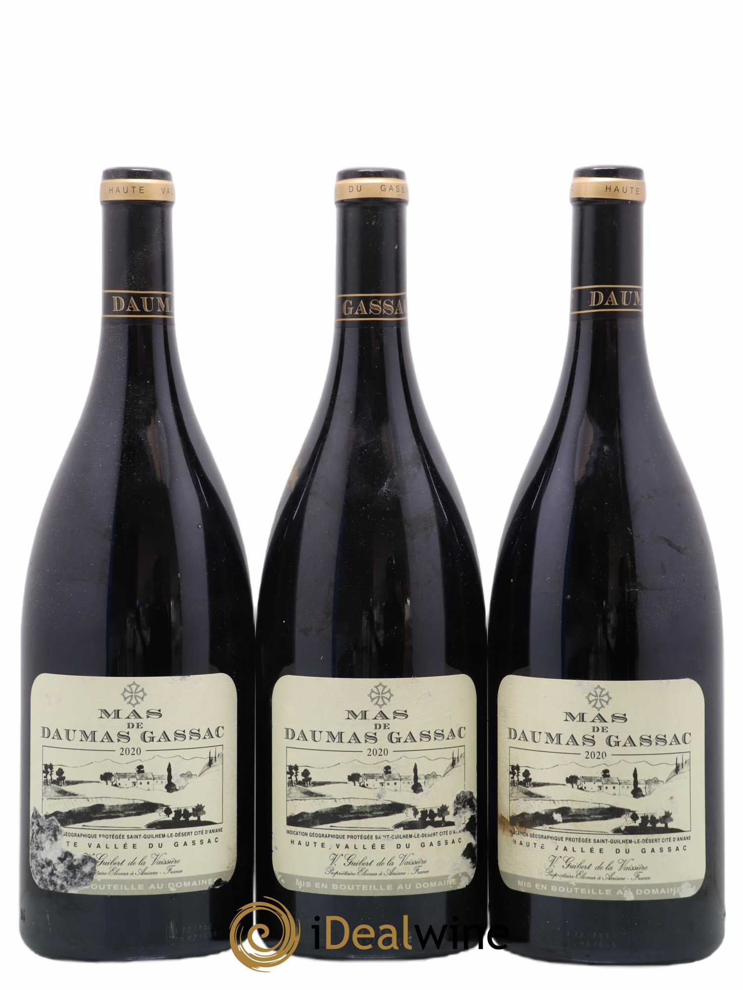 Saint-Guilhem-le-Désert - Cité d'Aniane Mas Daumas Gassac Famille Guibert de La Vaissière 2020 - Lot de 3 magnums - 0