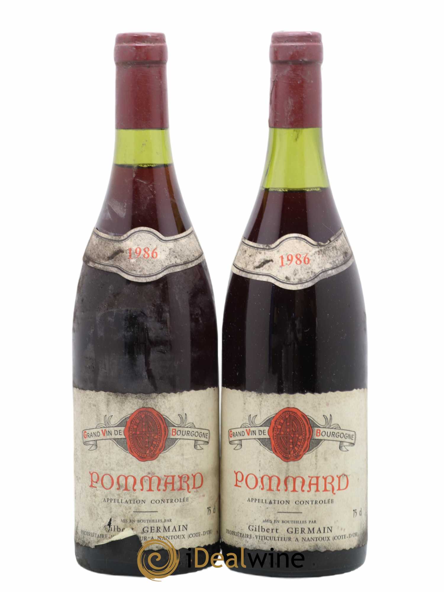 Pommard Domaine Germain 1986 - Lot de 2 bouteilles - 0