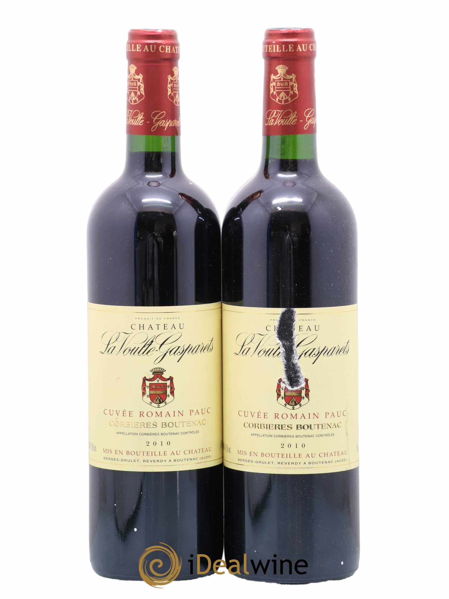 Corbières Boutenac Chateau La Voulte Gasparets Cuvée Romain Pauc 2010 - Posten von 2 Flaschen - 0