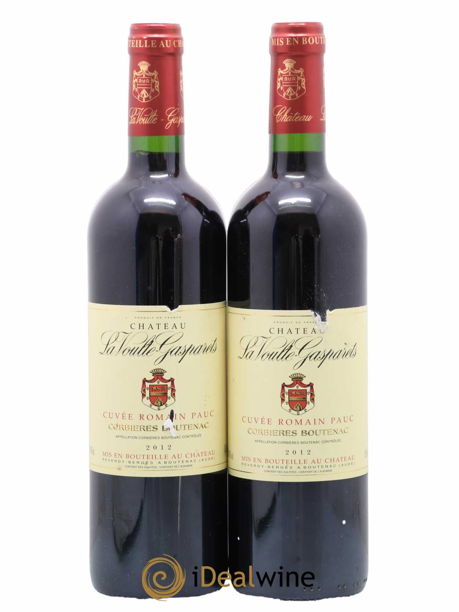 Corbières Boutenac Chateau La Voulte Gasparets Cuvée Romain Pauc 2012 - Posten von 2 Flaschen - 0