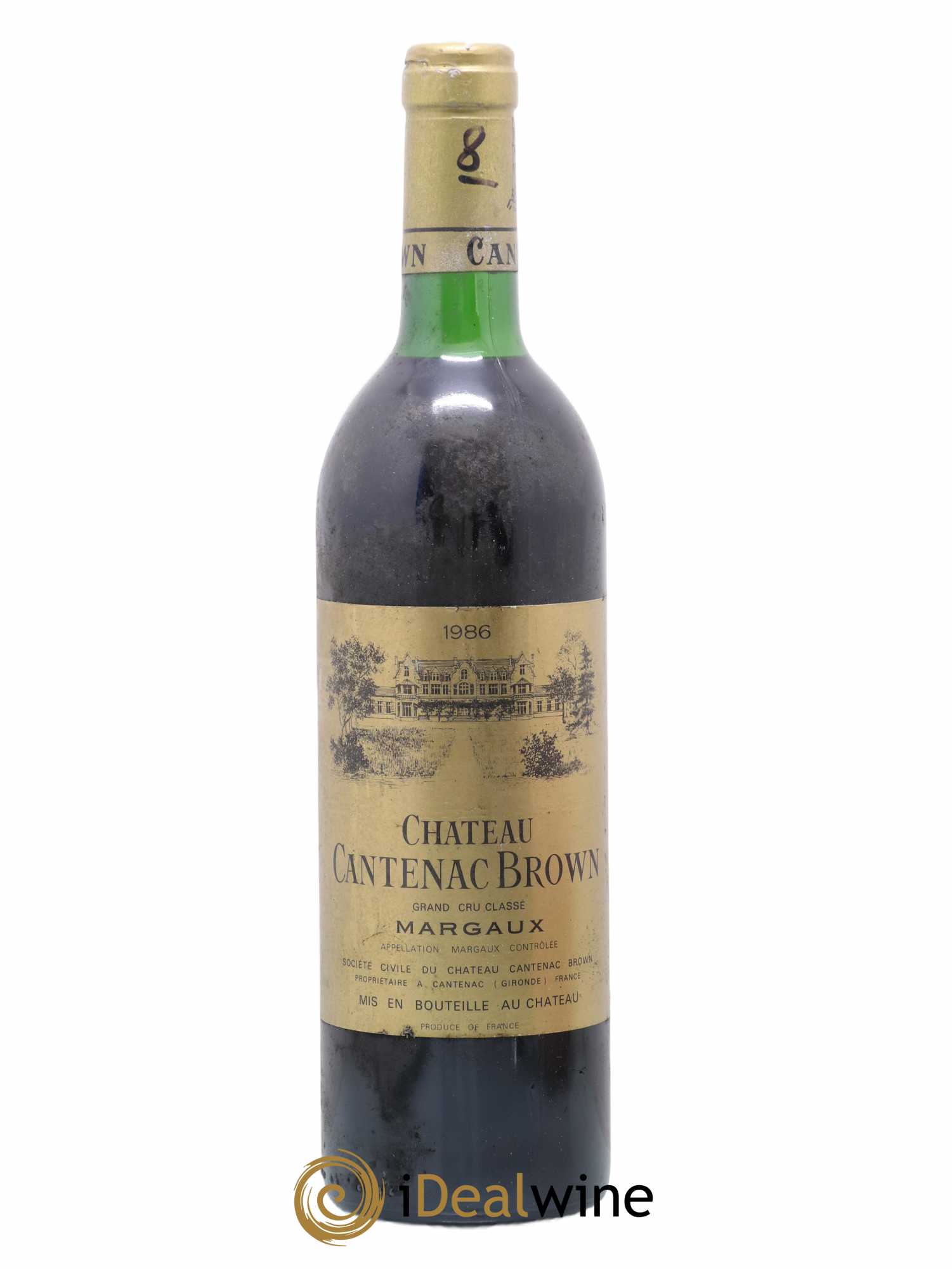 Château Cantenac Brown 3ème Grand Cru Classé 1986 - Lot de 1 bouteille - 0