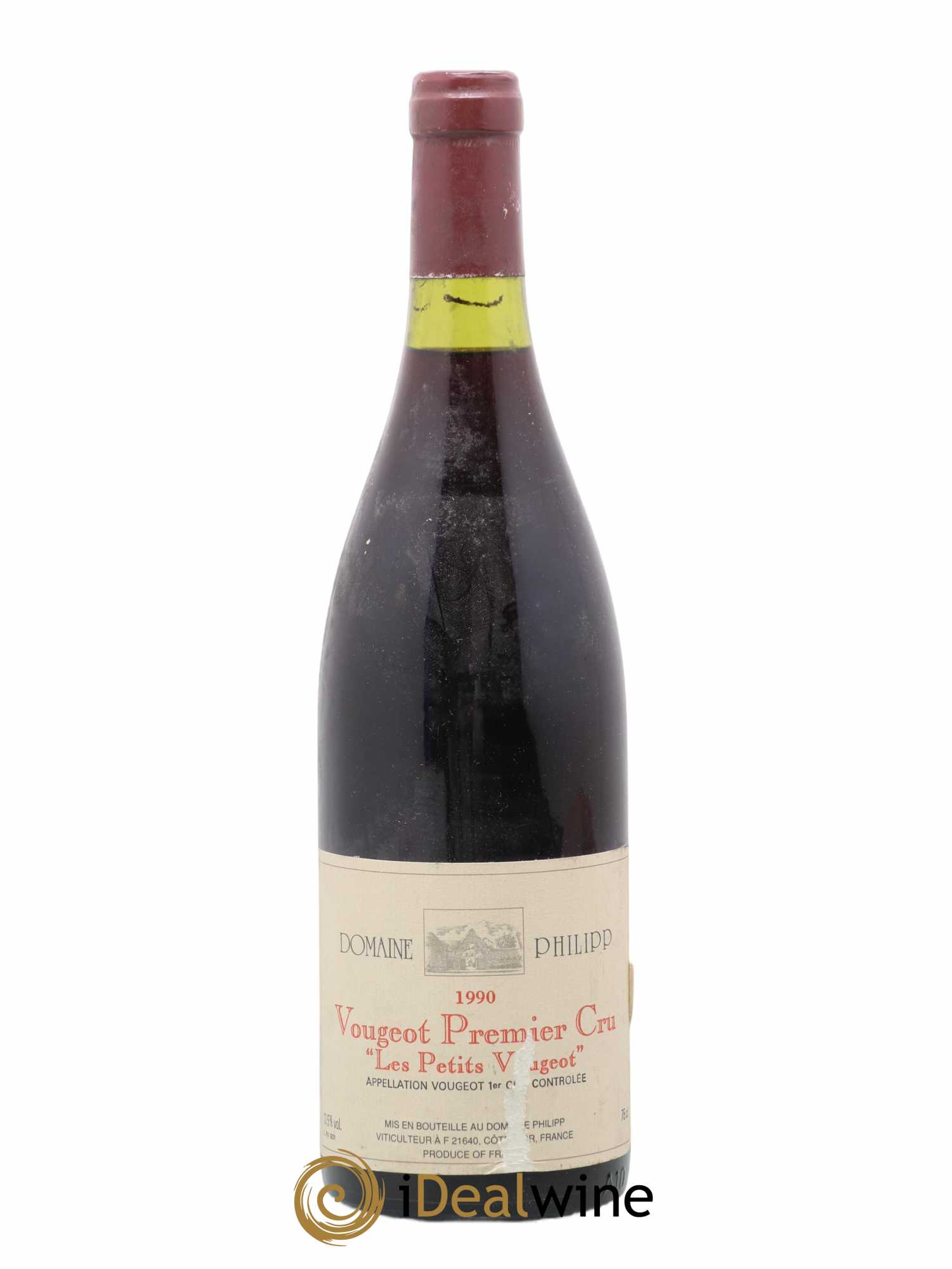 Vougeot 1er Cru Les Petits Vougeot Domaine Philipp 1990 - Posten von 1 Flasche - 0