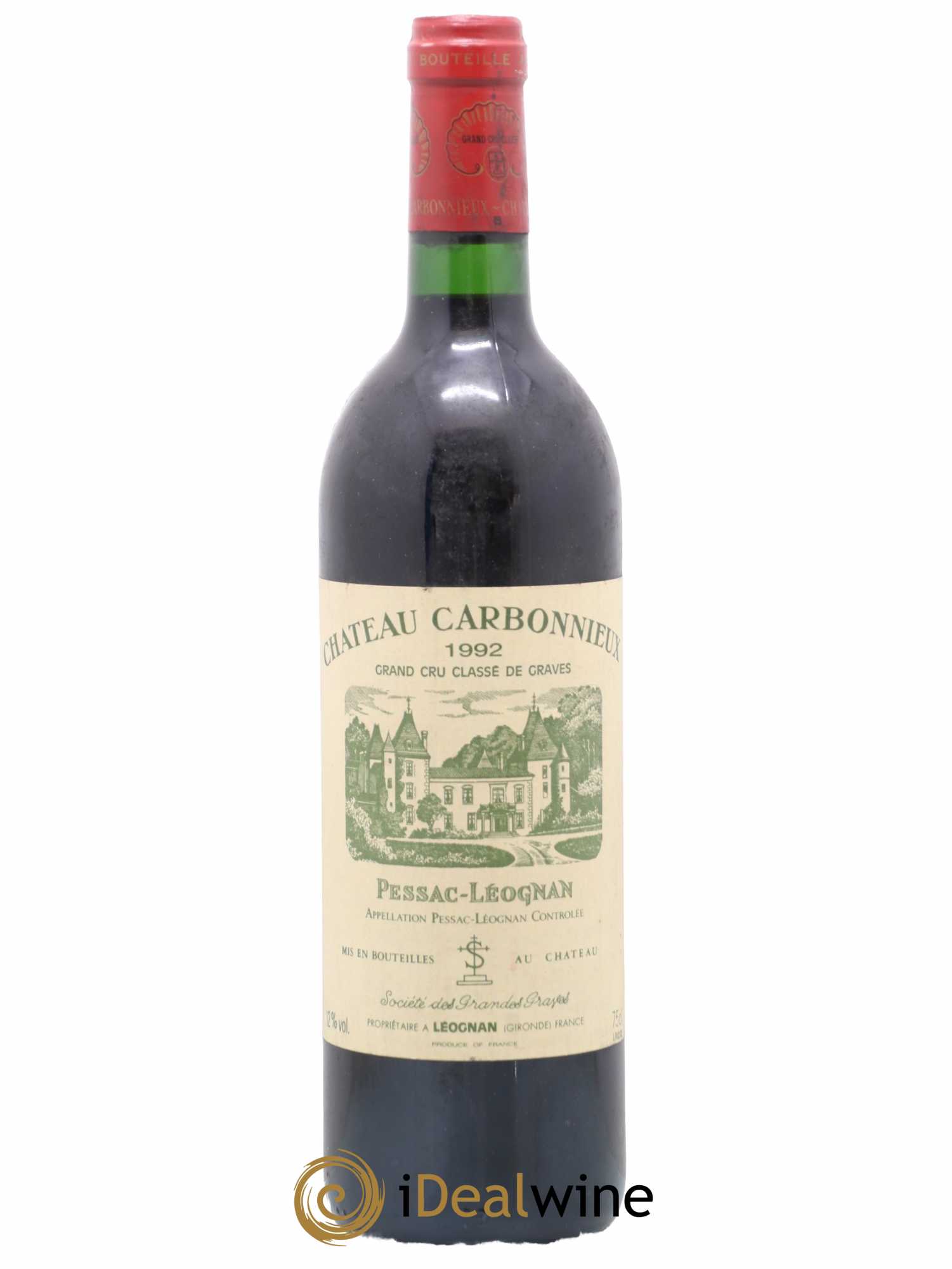 Château Carbonnieux Cru Classé de Graves 1992 - Lot de 1 bouteille - 0