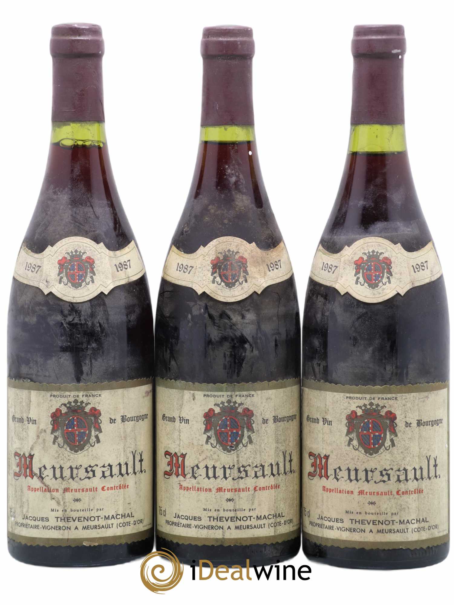 Meursault Domaine Thevenot Machal 1987 - Posten von 3 Flaschen - 0