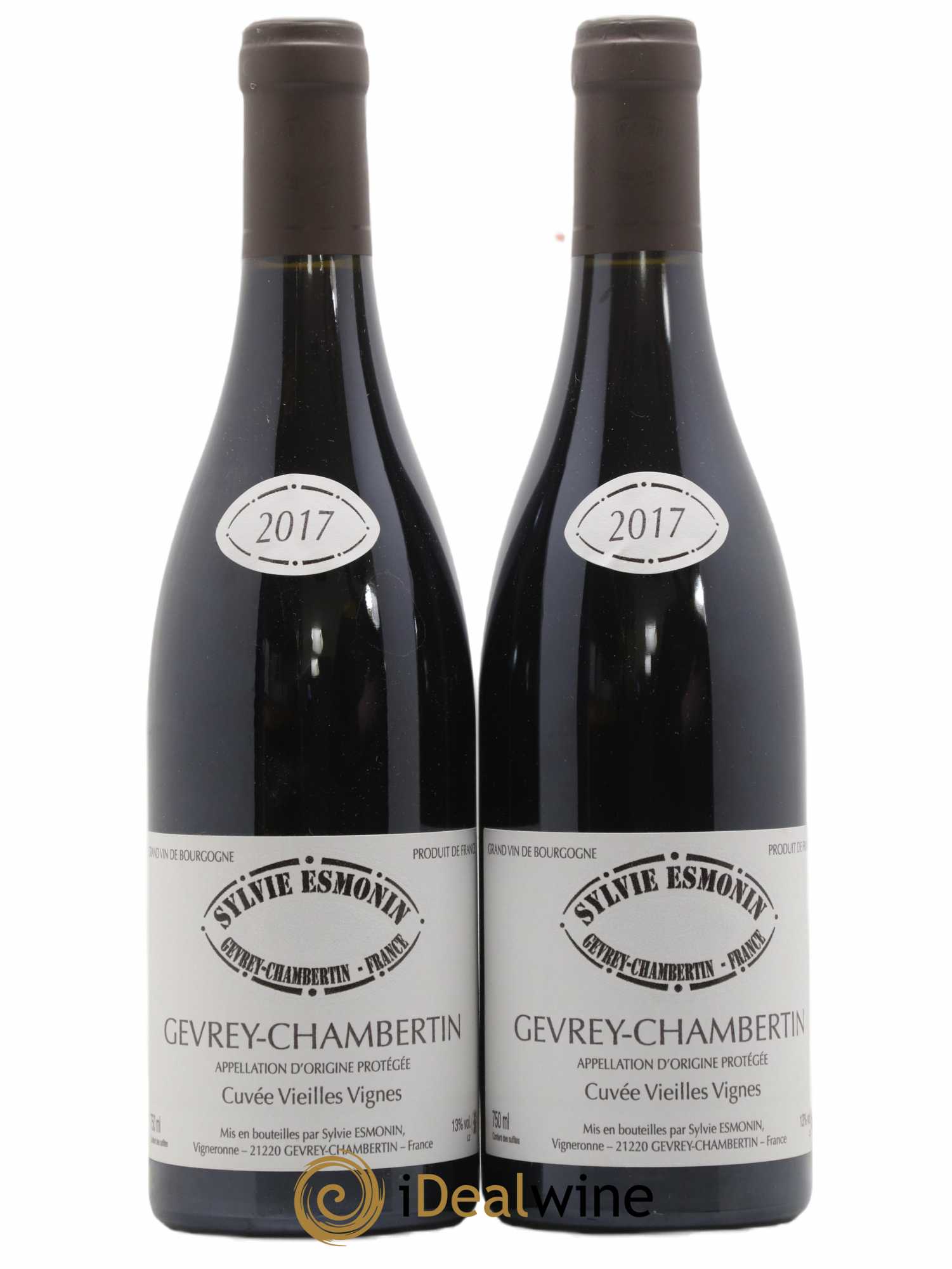 Gevrey-Chambertin Vieilles Vignes Sylvie Esmonin 2017 - Lot de 2 bouteilles - 0