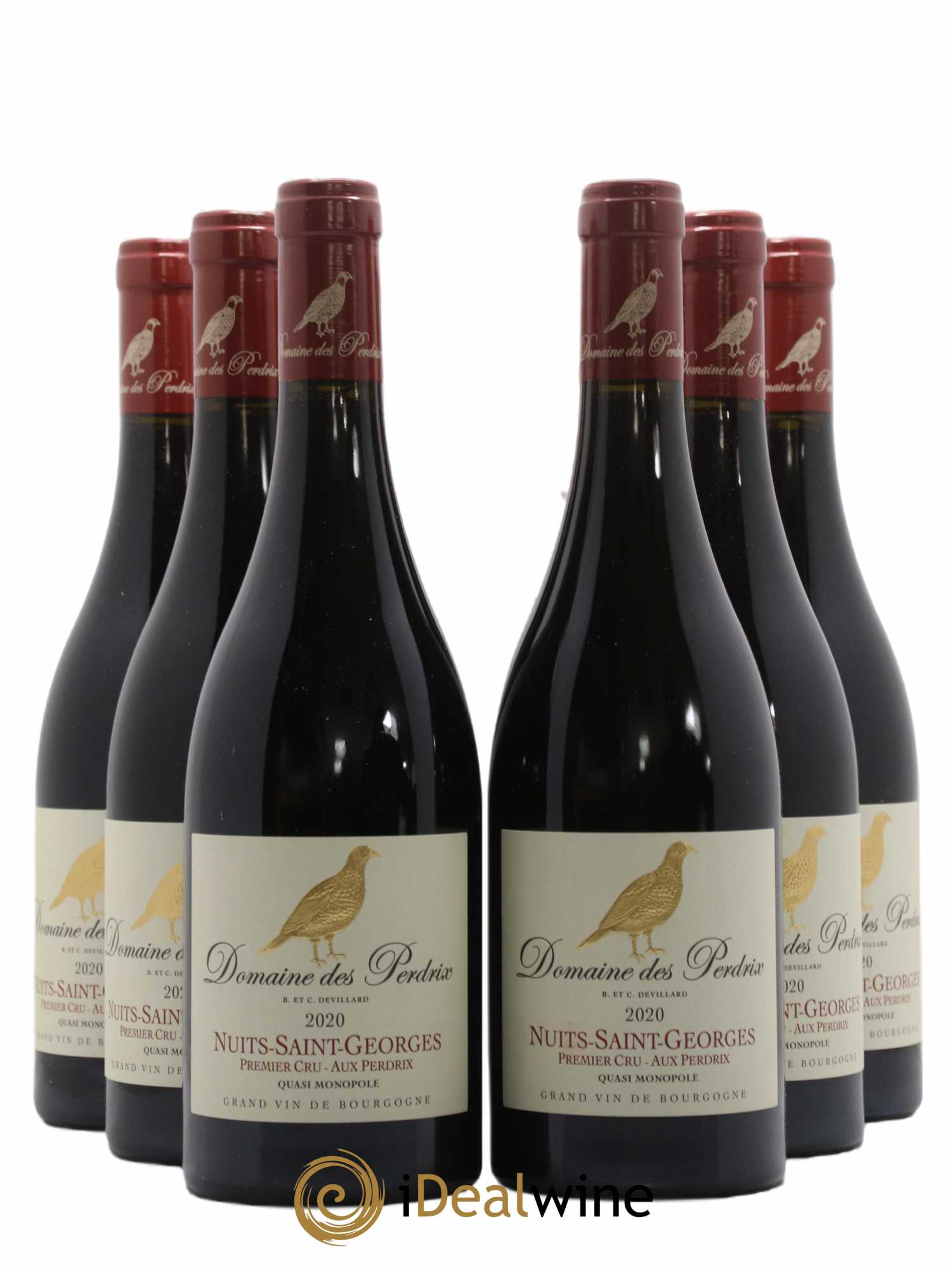 Nuits-Saint-Georges 1er Cru Aux Perdrix Perdrix (Domaine des) 2020 - Lotto di 6 bottiglie - 0