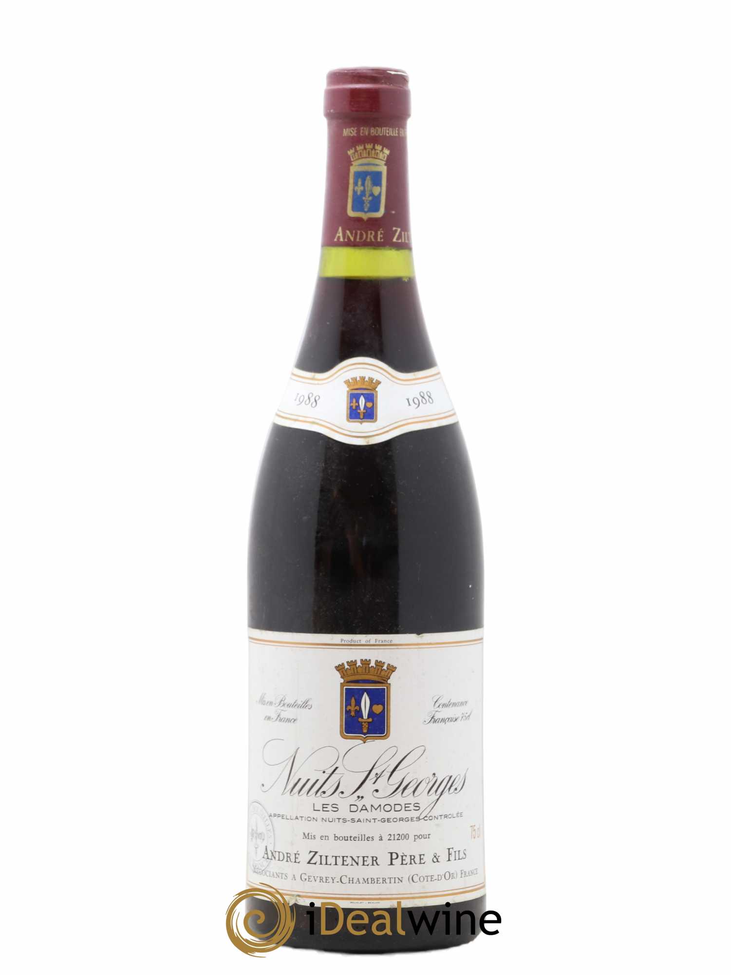 Nuits-Saint-Georges Les Damodes Andre Ziltener Pere Et Fils 1988 - Posten von 1 Flasche - 0