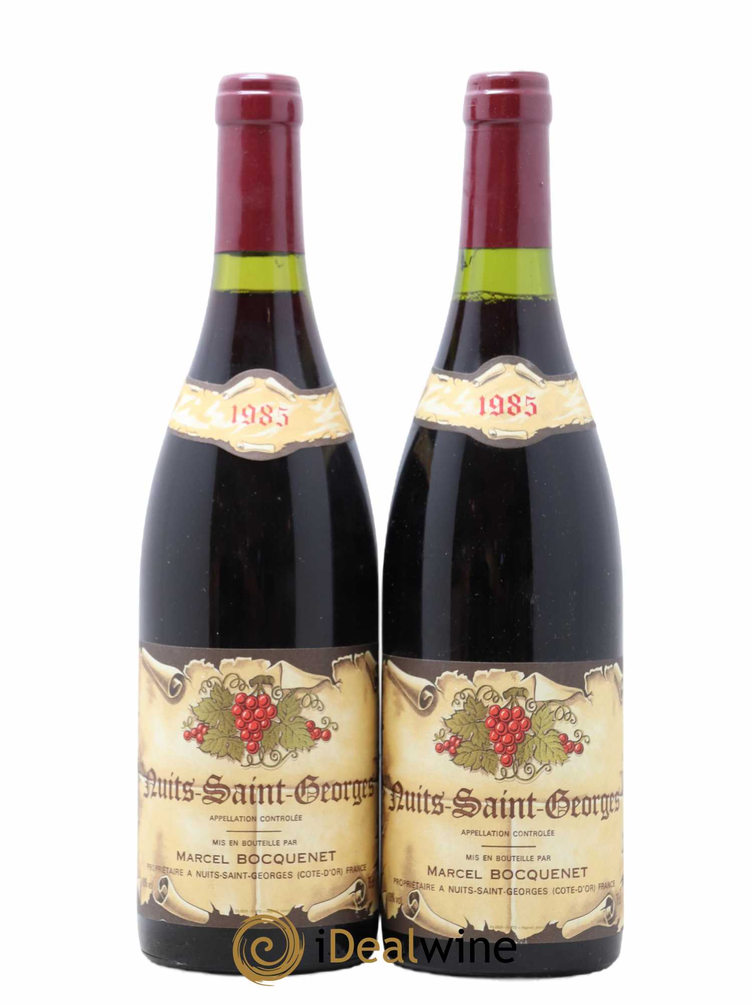 Nuits-Saint-Georges Marcel Bocquenet 1985 - Lot de 2 bouteilles - 0