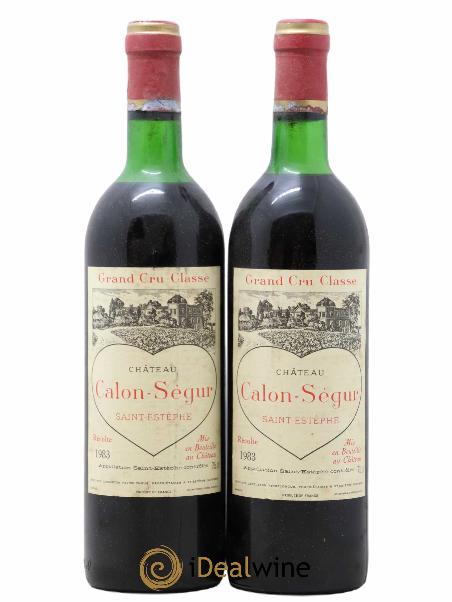 Château Calon Ségur 3ème Grand Cru Classé 1983 - Lot de 2 bouteilles - 0