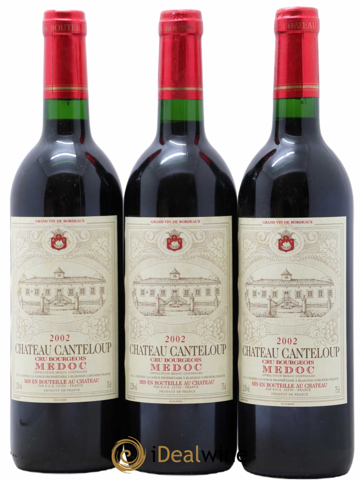 Château Canteloup (sans prix de réserve) (sans prix de réserve) 2002 - Lot de 3 bouteilles - 0