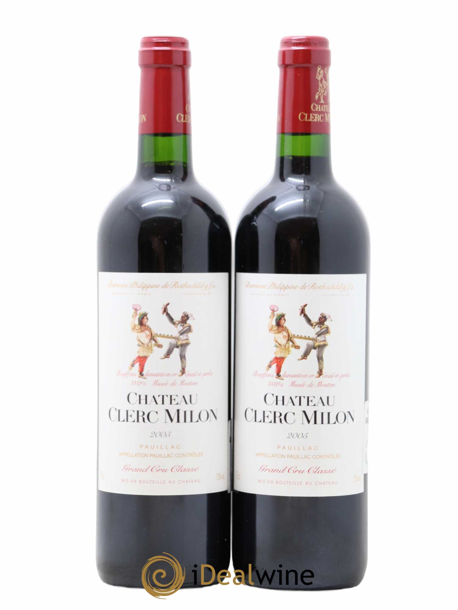 Château Clerc Milon 5ème Grand Cru Classé 2005 - Lot de 2 bouteilles - 0