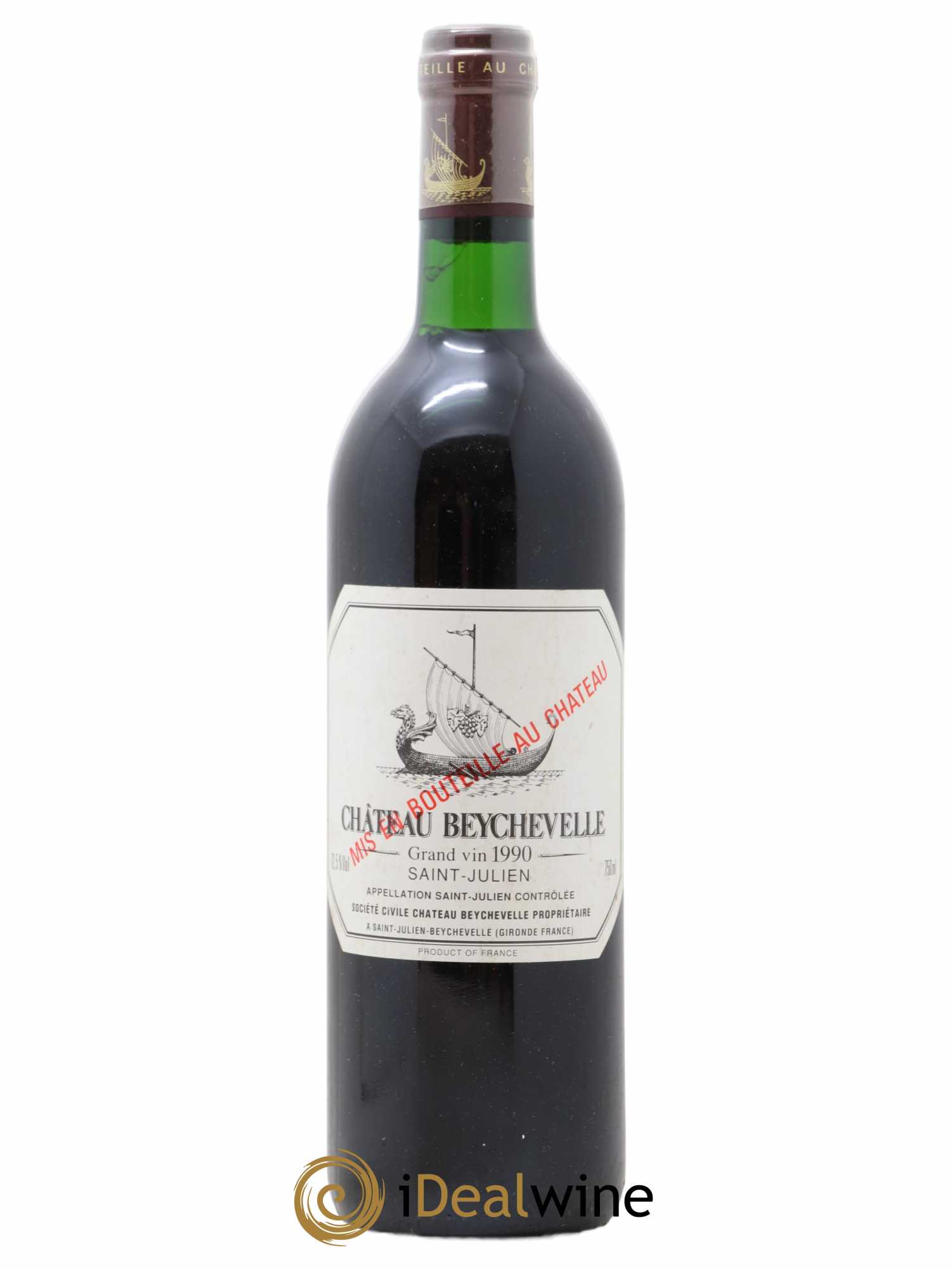 Château Beychevelle 4ème Grand Cru Classé 1990 - Lot de 1 bouteille - 0
