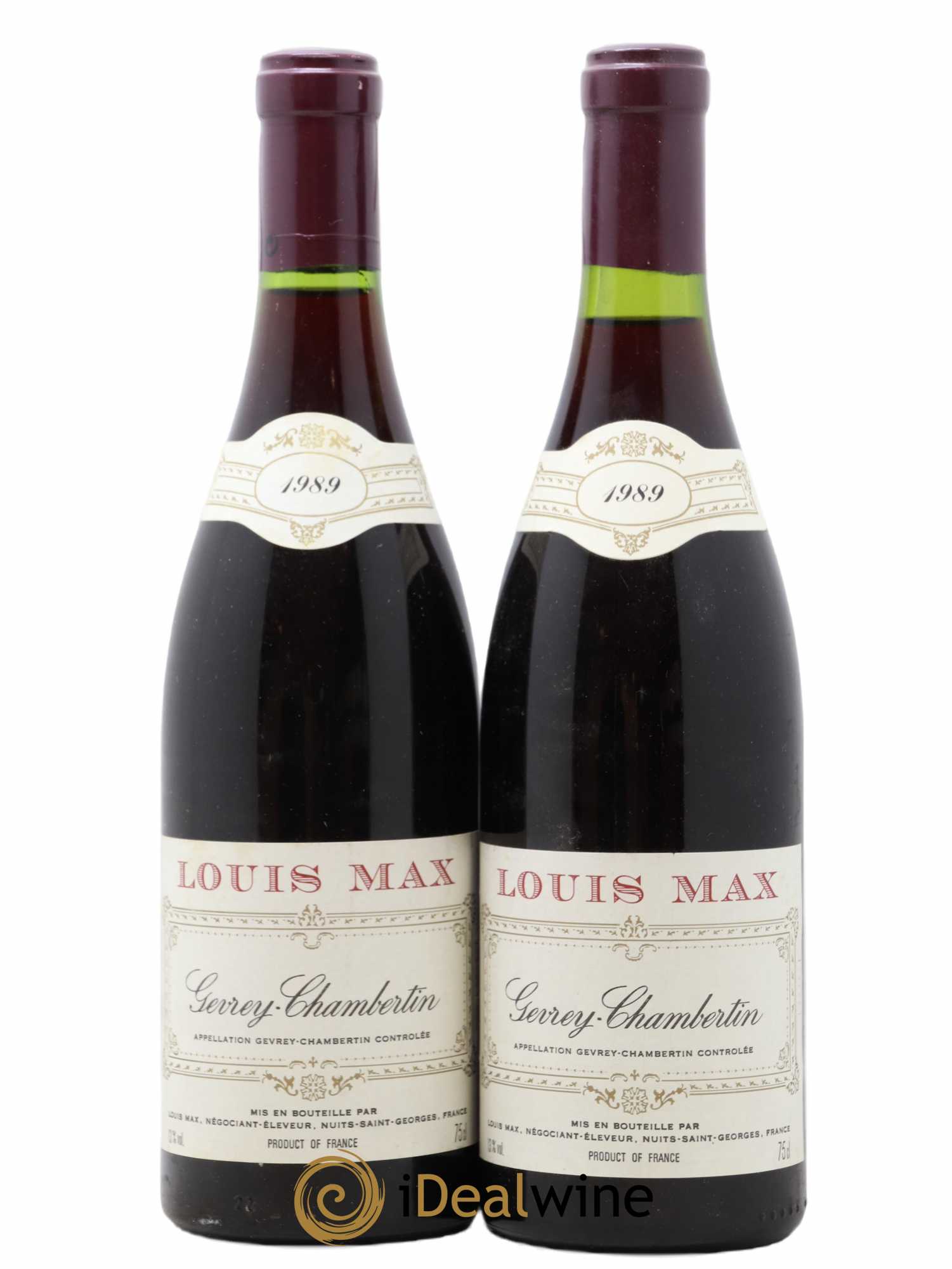 Gevrey-Chambertin Louis Max 1989 - Lot de 2 bouteilles - 0
