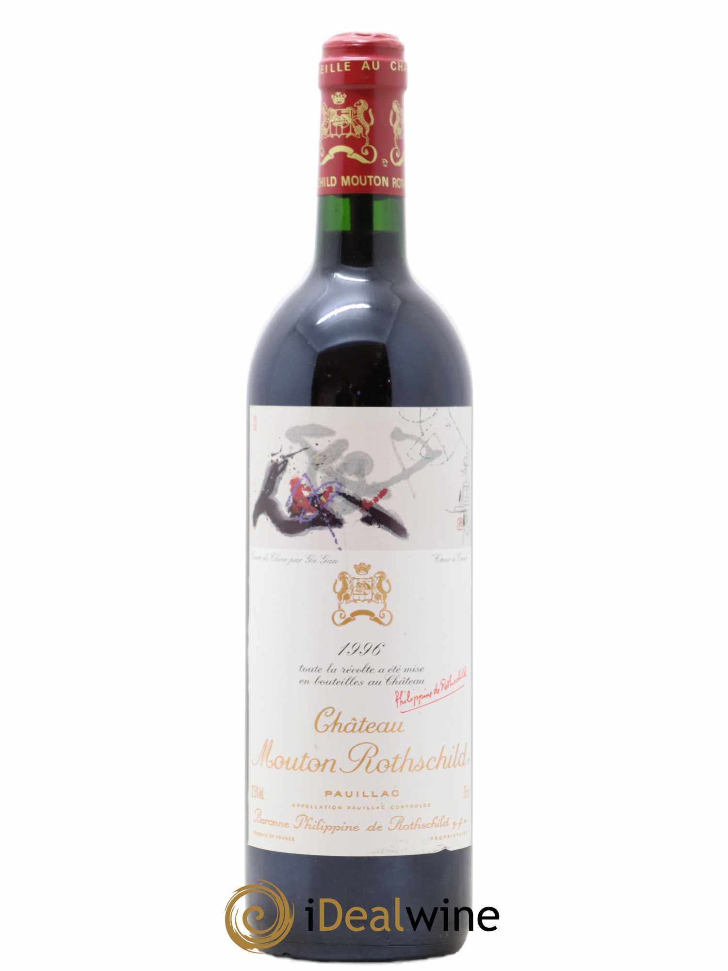Château Mouton Rothschild 1er Grand Cru Classé 1996 - Lot de 1 bouteille - 0