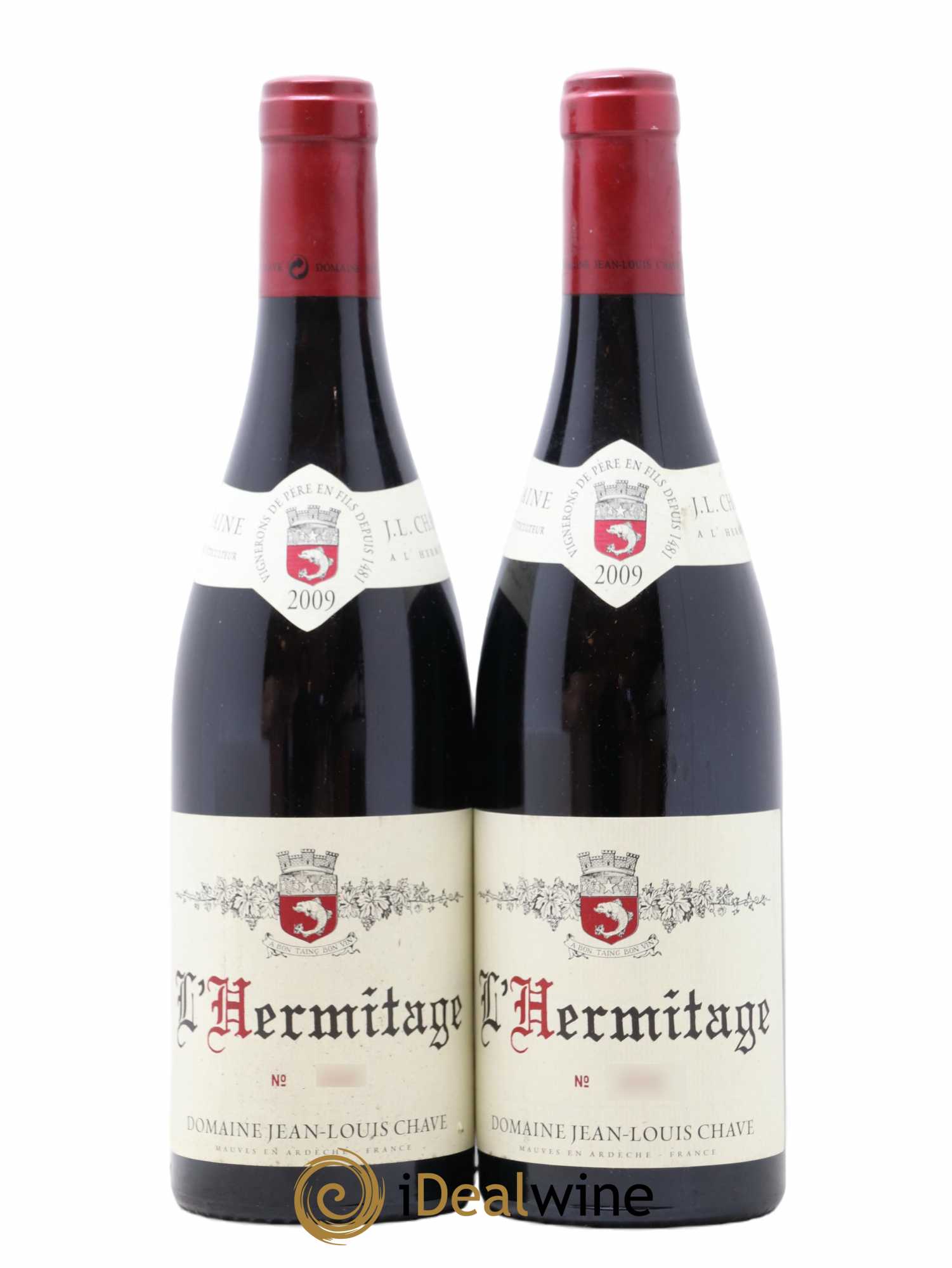 Hermitage Jean-Louis Chave 2009 - Lot de 2 bouteilles - 0