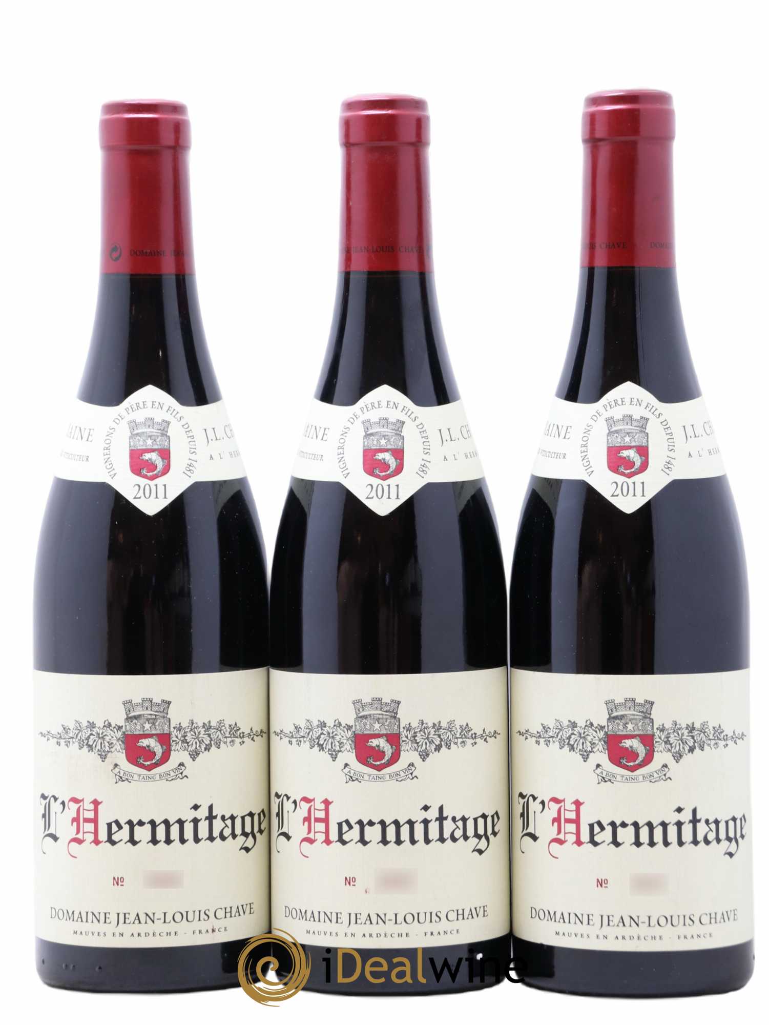 Hermitage Jean-Louis Chave 2011 - Lot de 3 bouteilles - 0