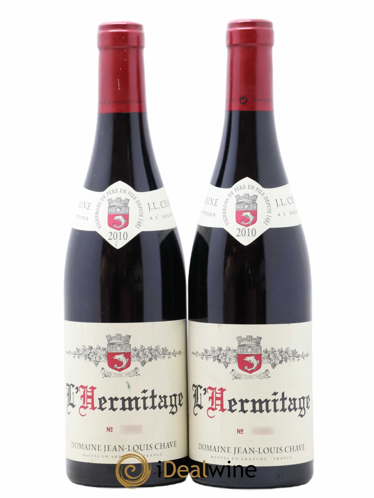 Hermitage Jean-Louis Chave 2010 - Lot de 2 bouteilles - 0