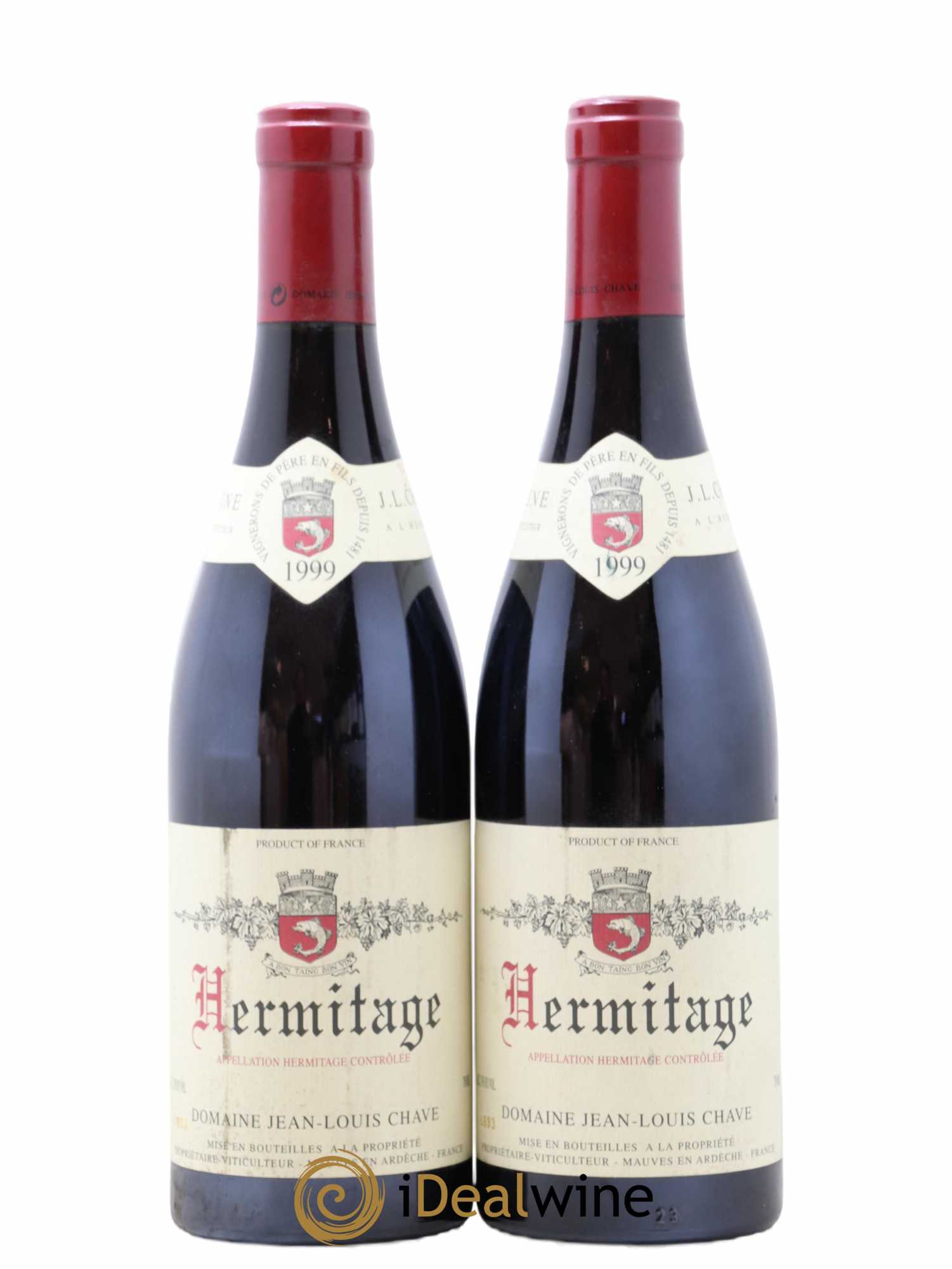 Hermitage Jean-Louis Chave 1999 - Lot de 2 bouteilles - 0