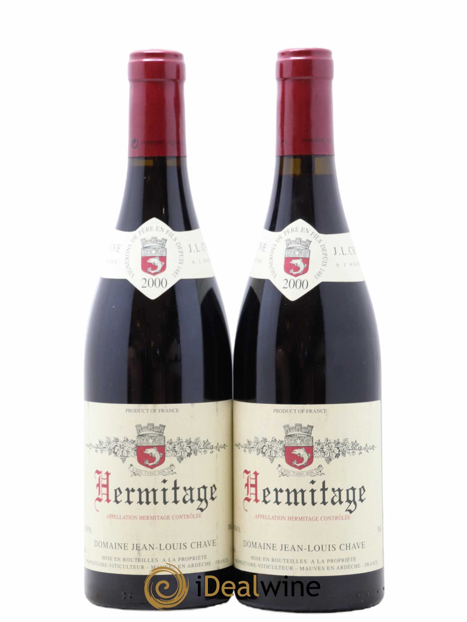 Hermitage Jean-Louis Chave 2000 - Lot de 2 bouteilles - 0