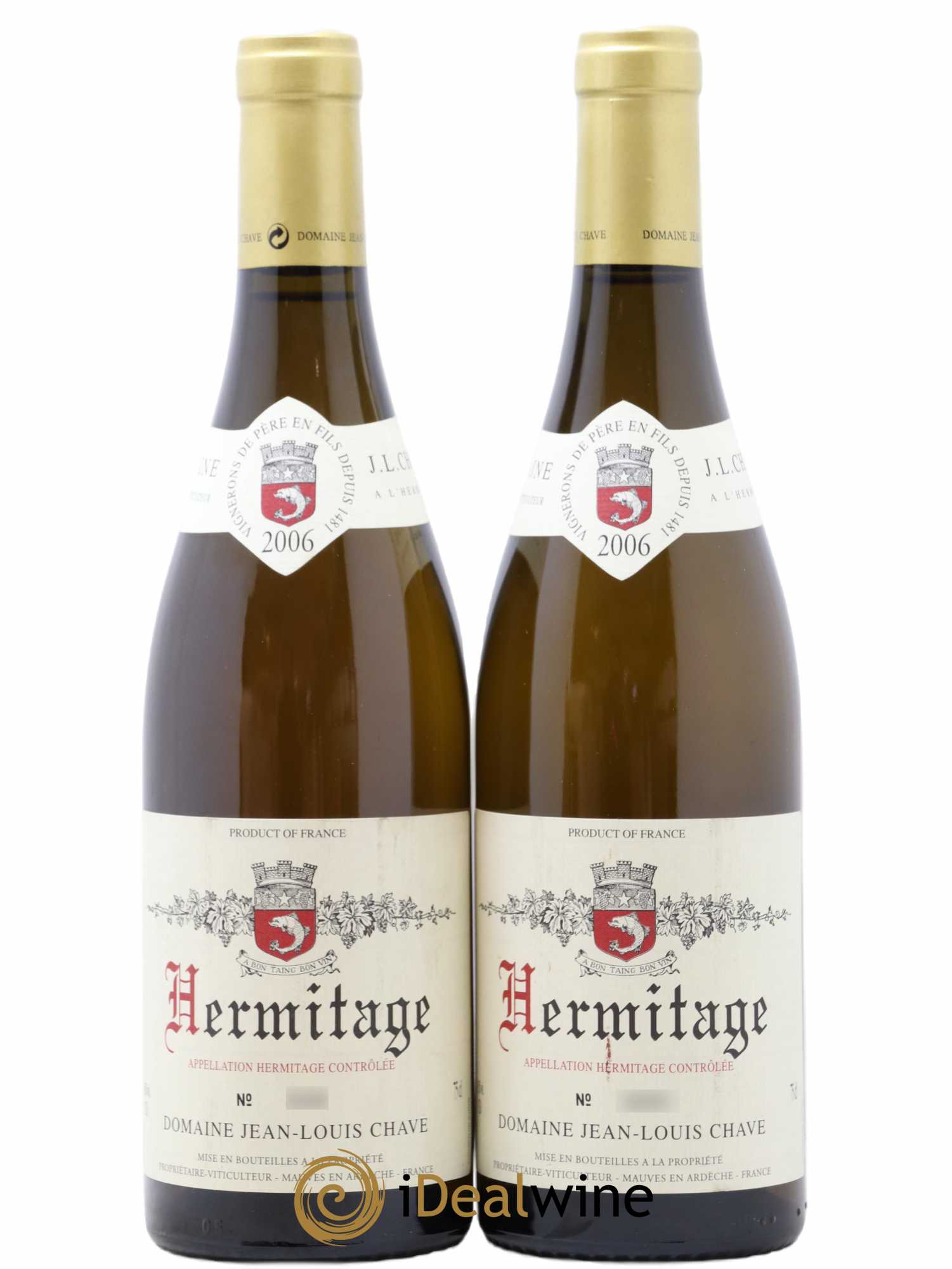 Hermitage Jean-Louis Chave 2006 - Lot de 2 bouteilles - 0